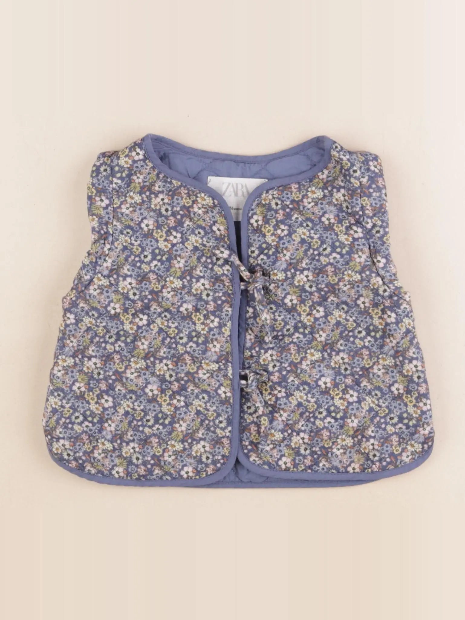 Zara - gilet bleu - 18/24 mois