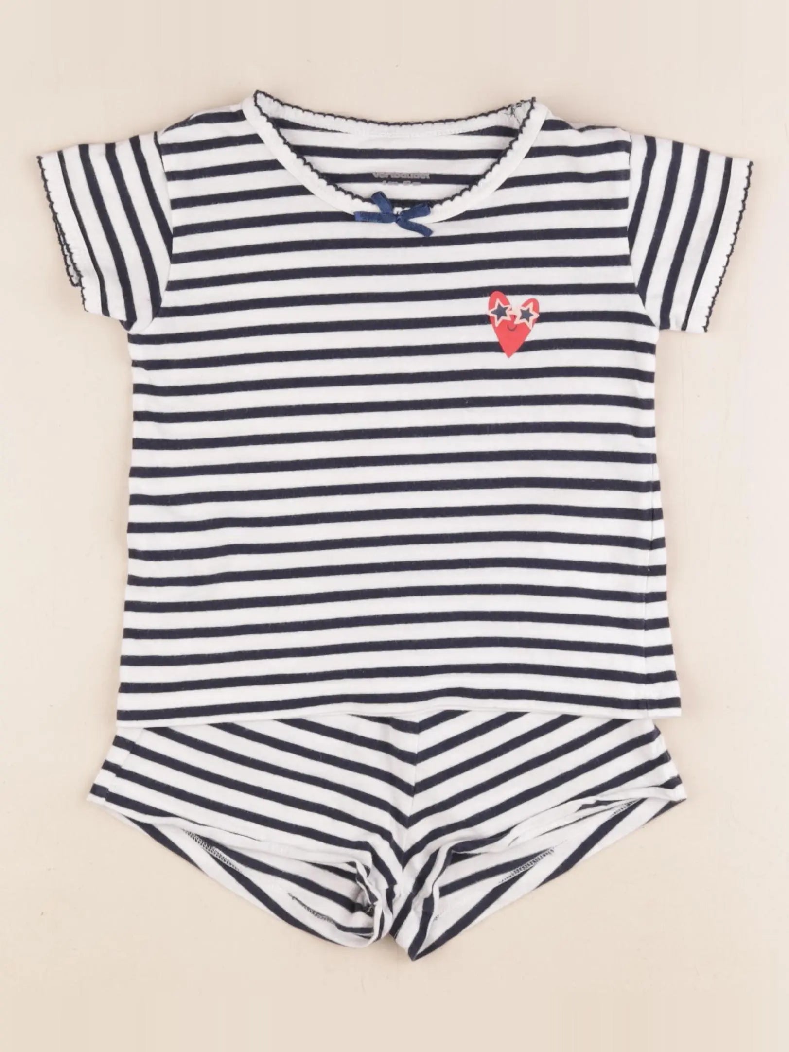 Vertbaudet - pyjama coton blanc, bleu - 3 ans