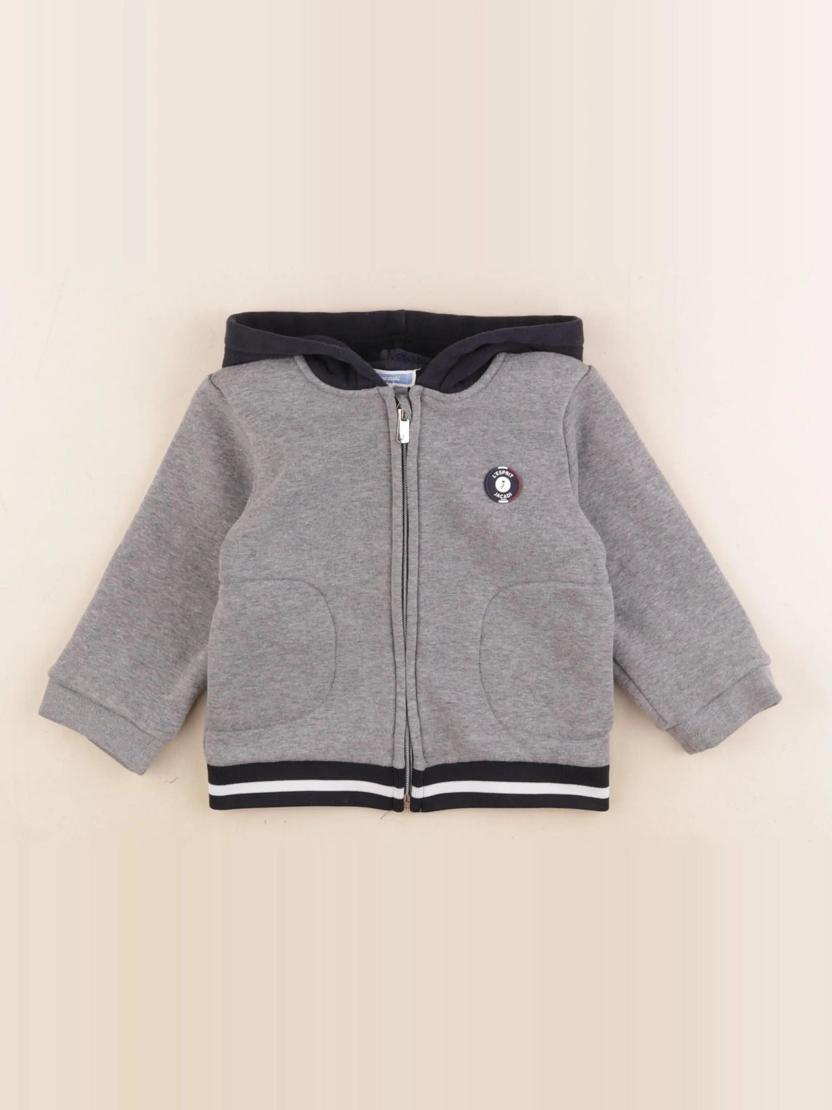 Jacadi - sweat gris - 24 mois