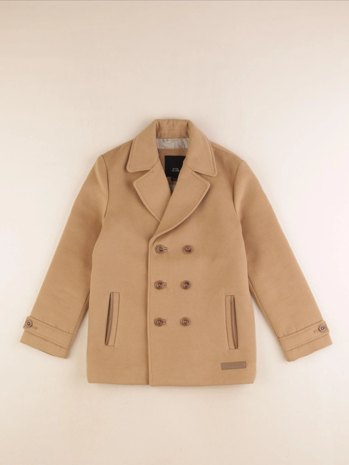 River Island - veste beige - 7/8 ans