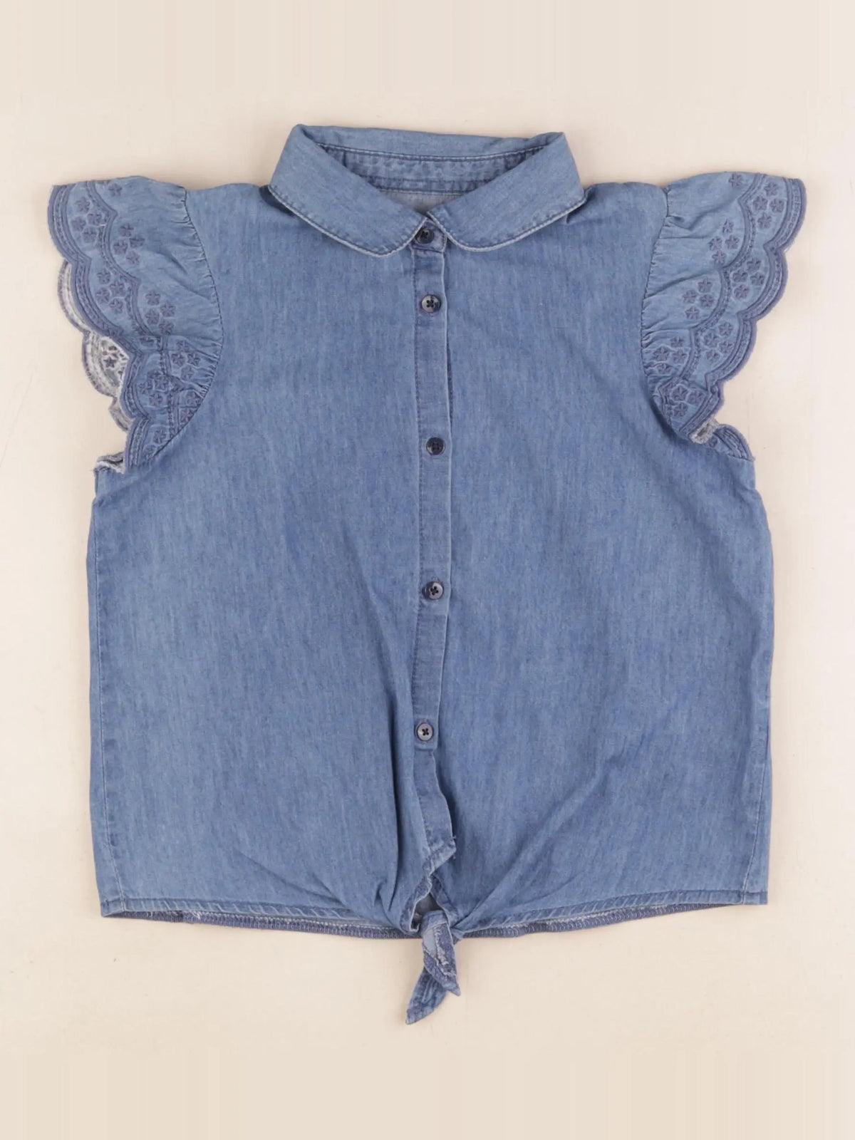 Vertbaudet - blouse bleu - 6 ans
