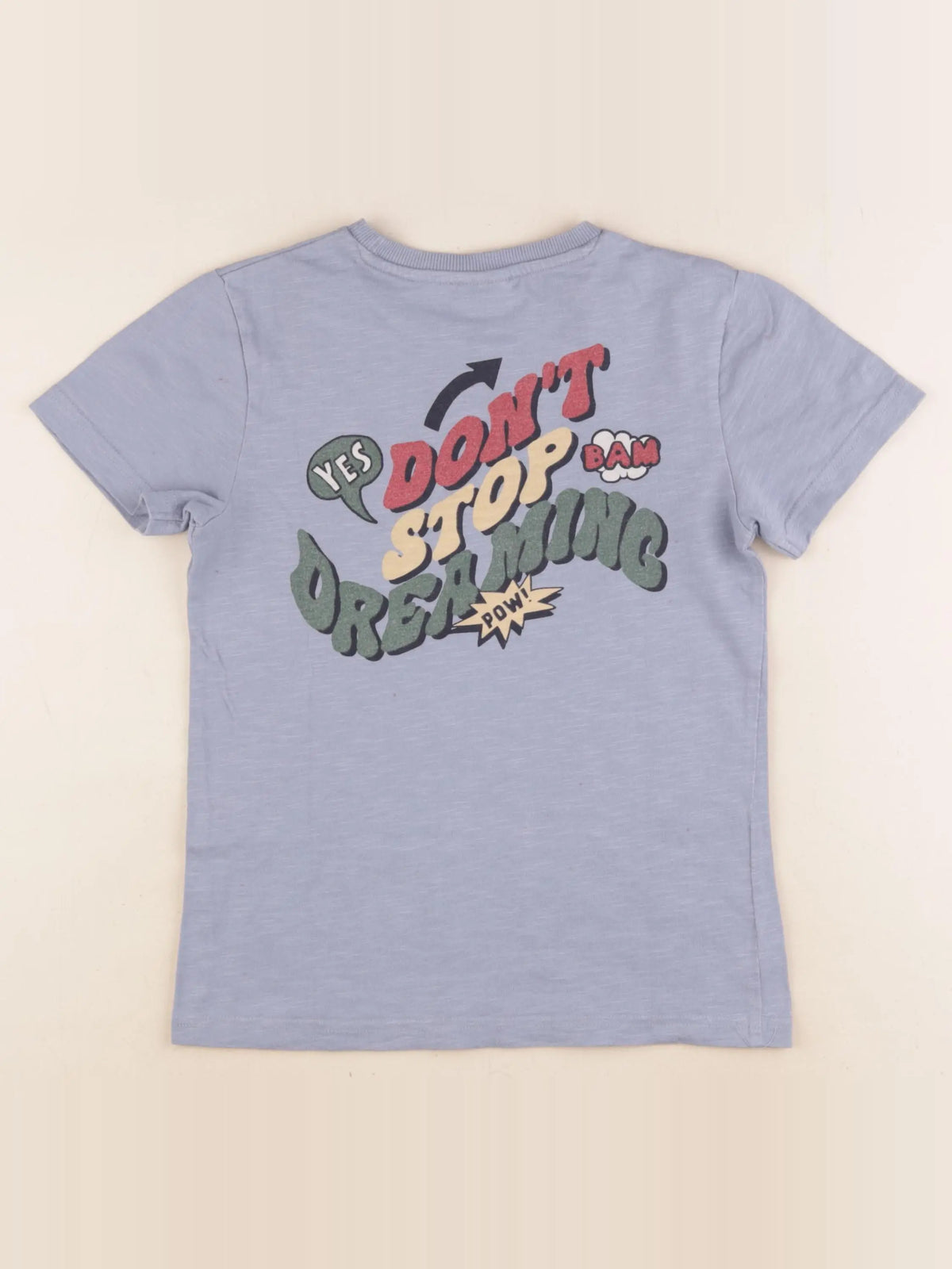 Tape à l'oeil - tee-shirt imprimé au dos bleu - 8 ans