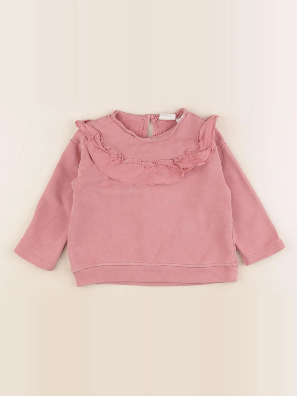 Zara - sweat rose - 9/12 mois