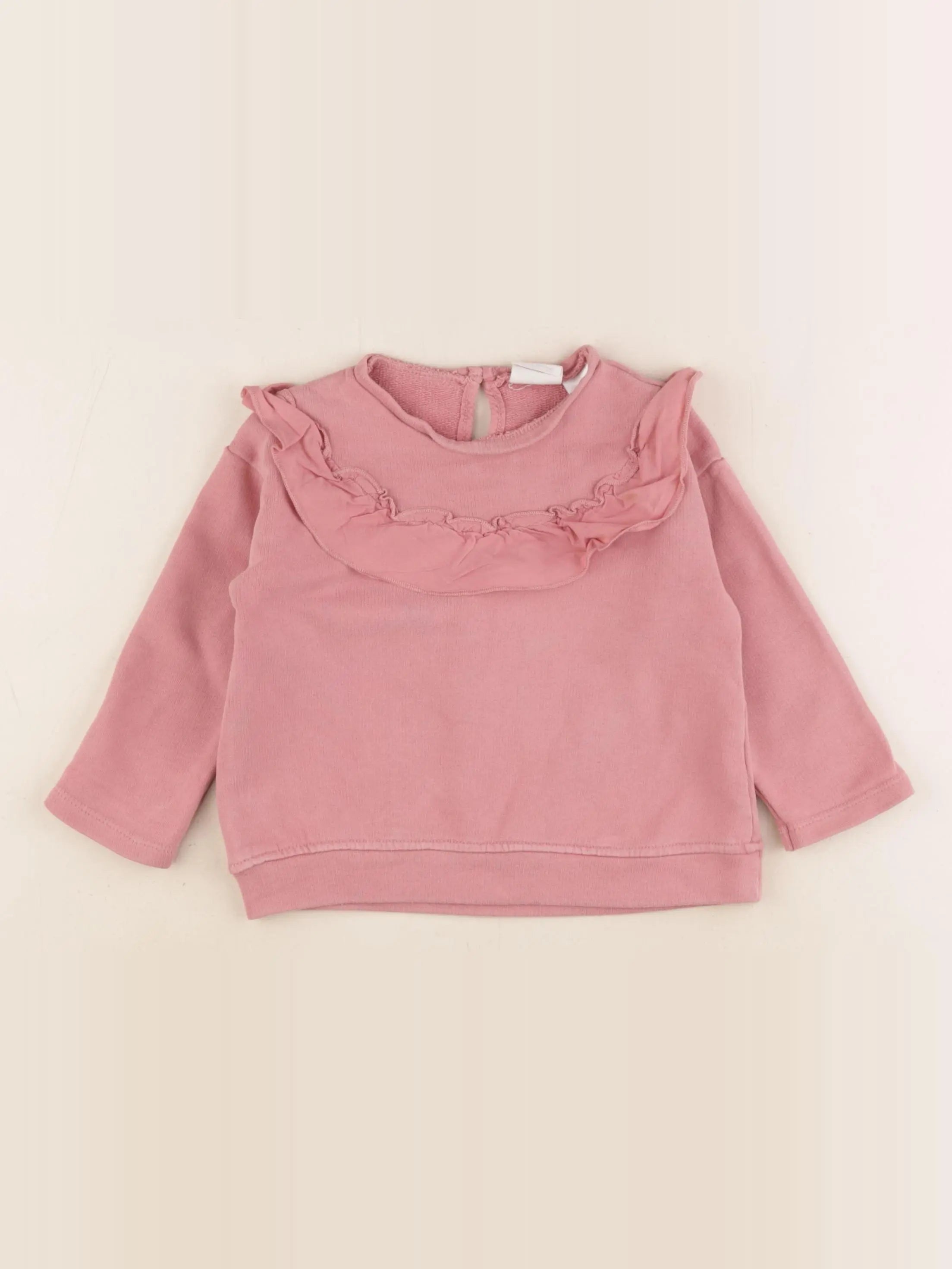 Zara - sweat rose - 9/12 mois