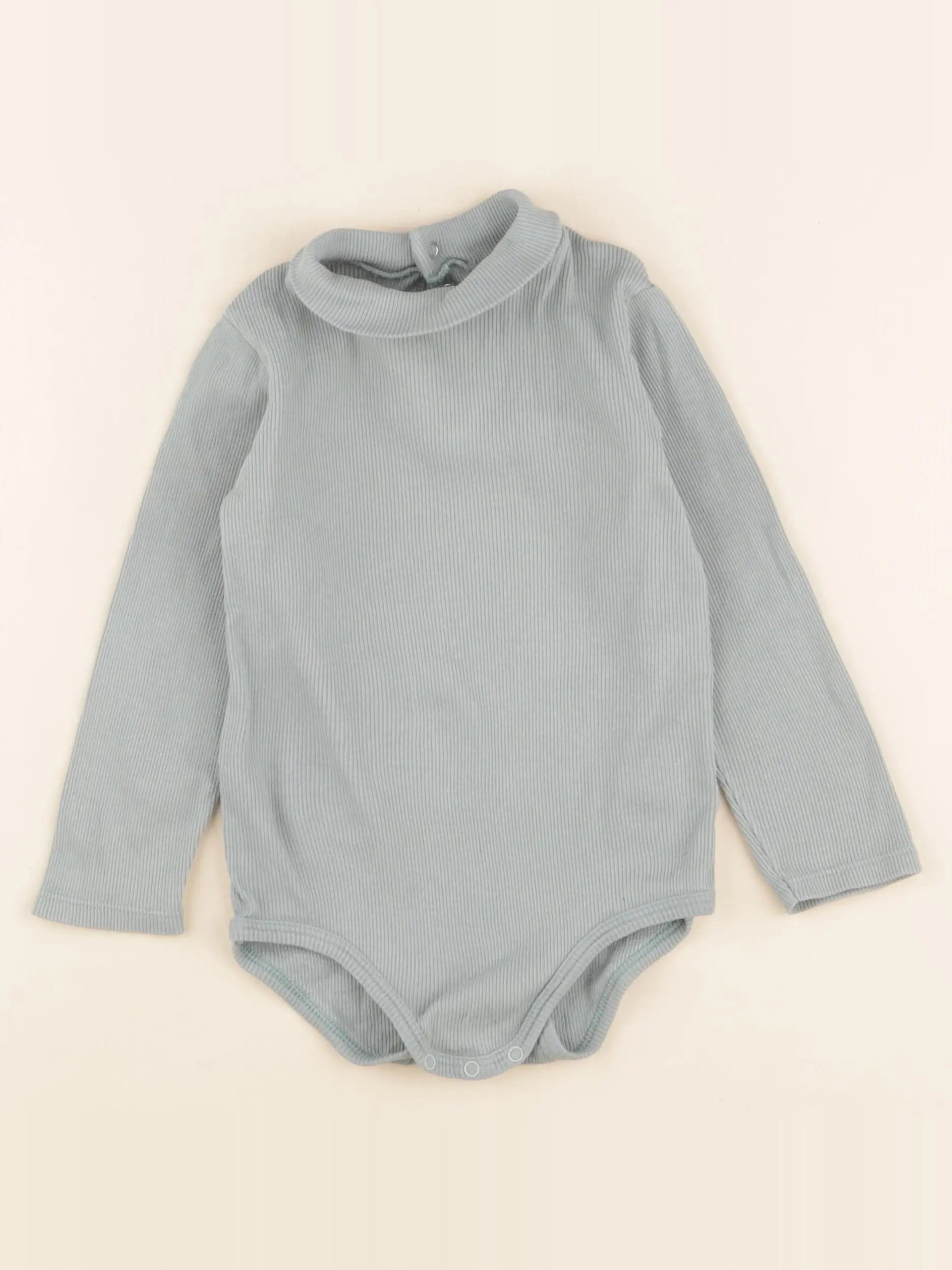 Petit Bateau - body à col bleu - 24 mois
