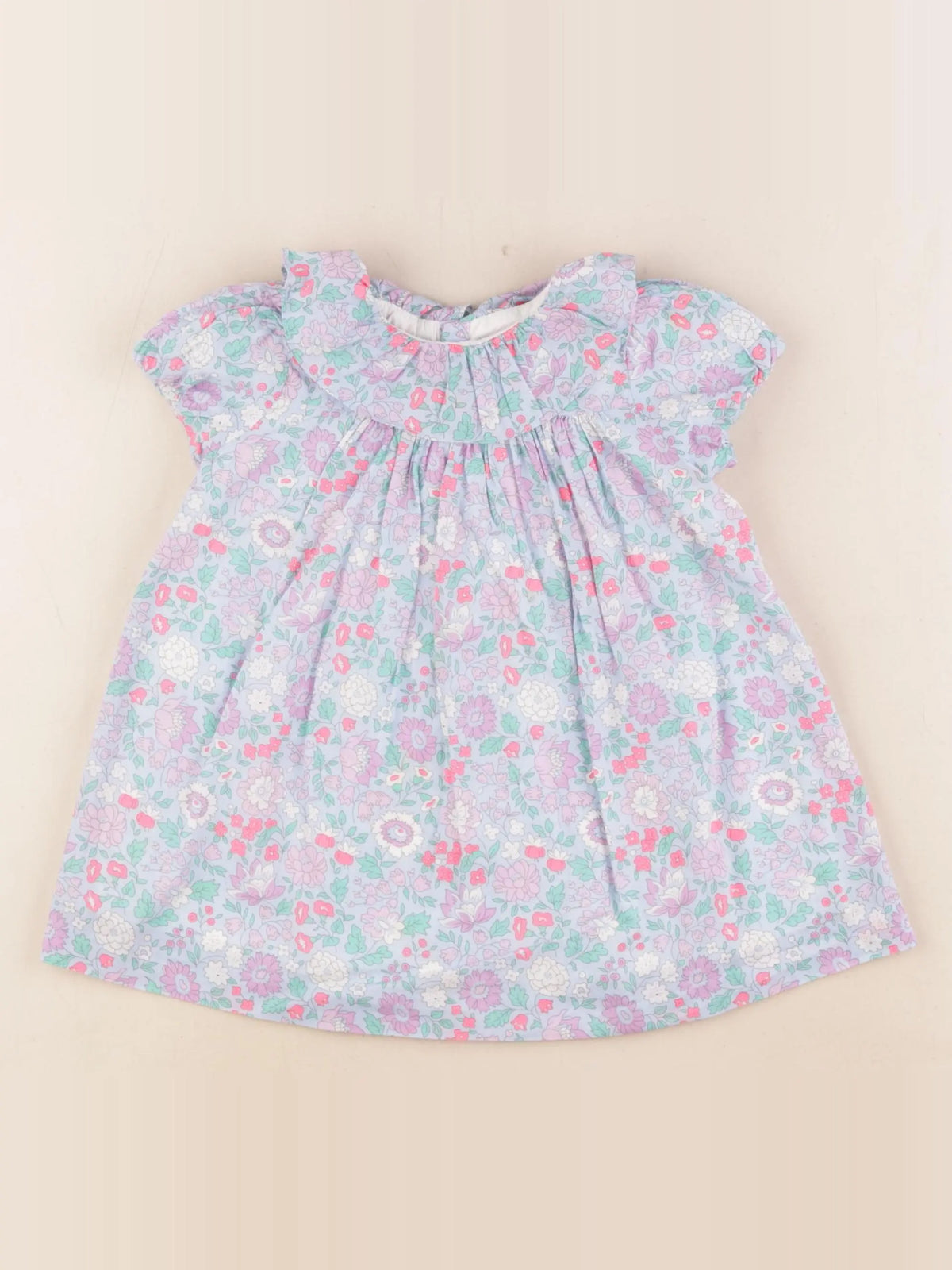 Jacadi - robe liberty multicolore - 18 mois