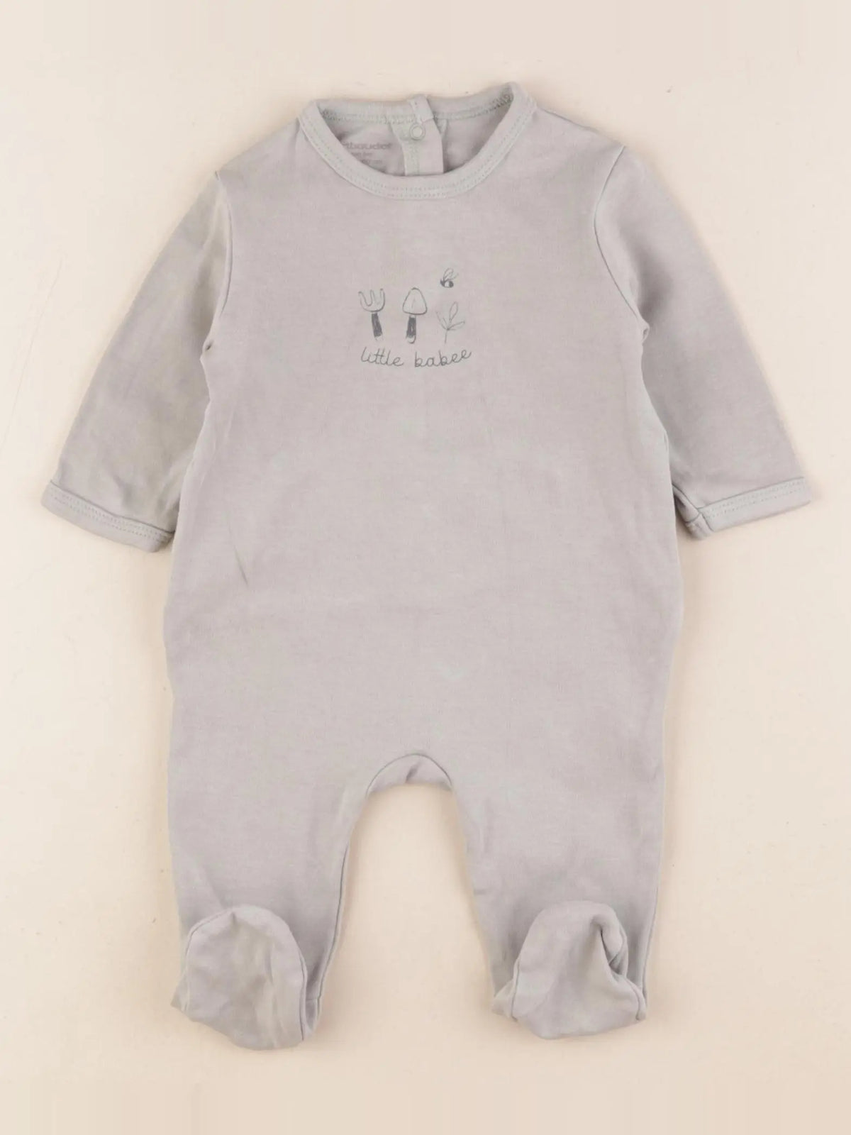 Vertbaudet - pyjama coton vert - 3 mois