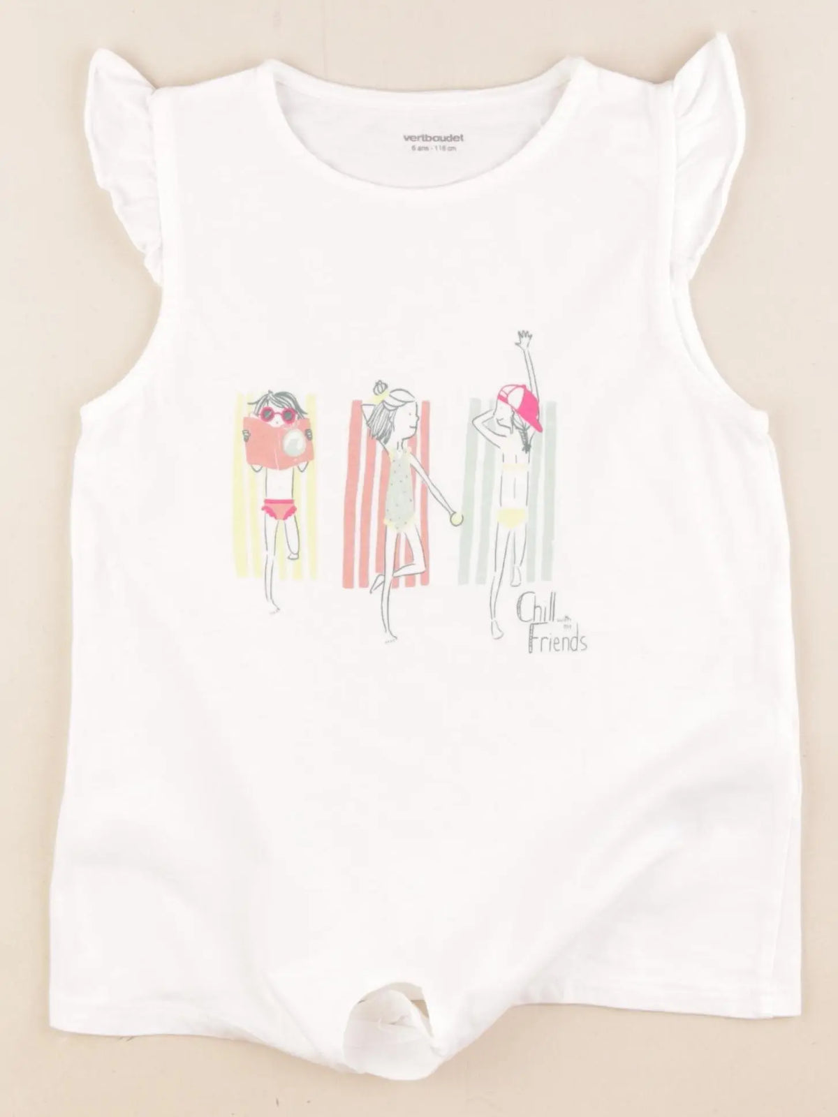 Vertbaudet - tee-shirt multicolore - 6 ans