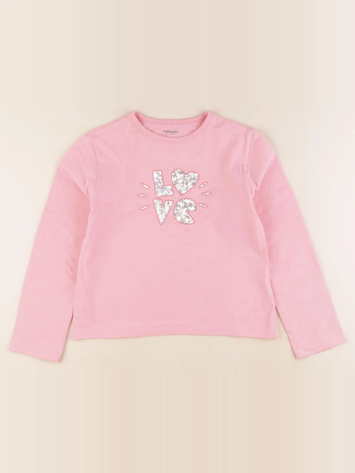 Vertbaudet - tee-shirt rose - 8 ans