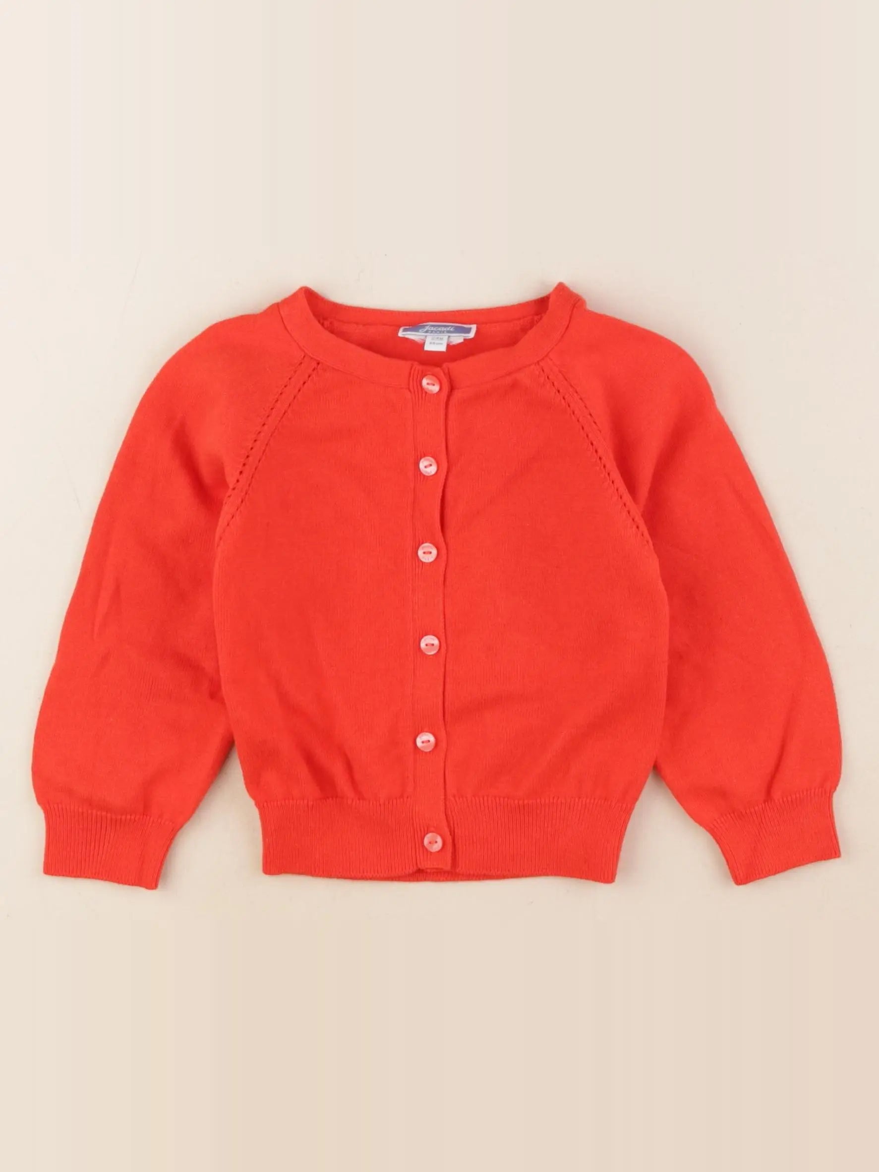 Jacadi - gilet orange - 24 mois