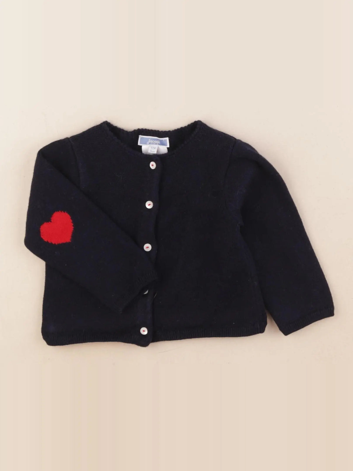 Jacadi - gilet bleu - 12 mois