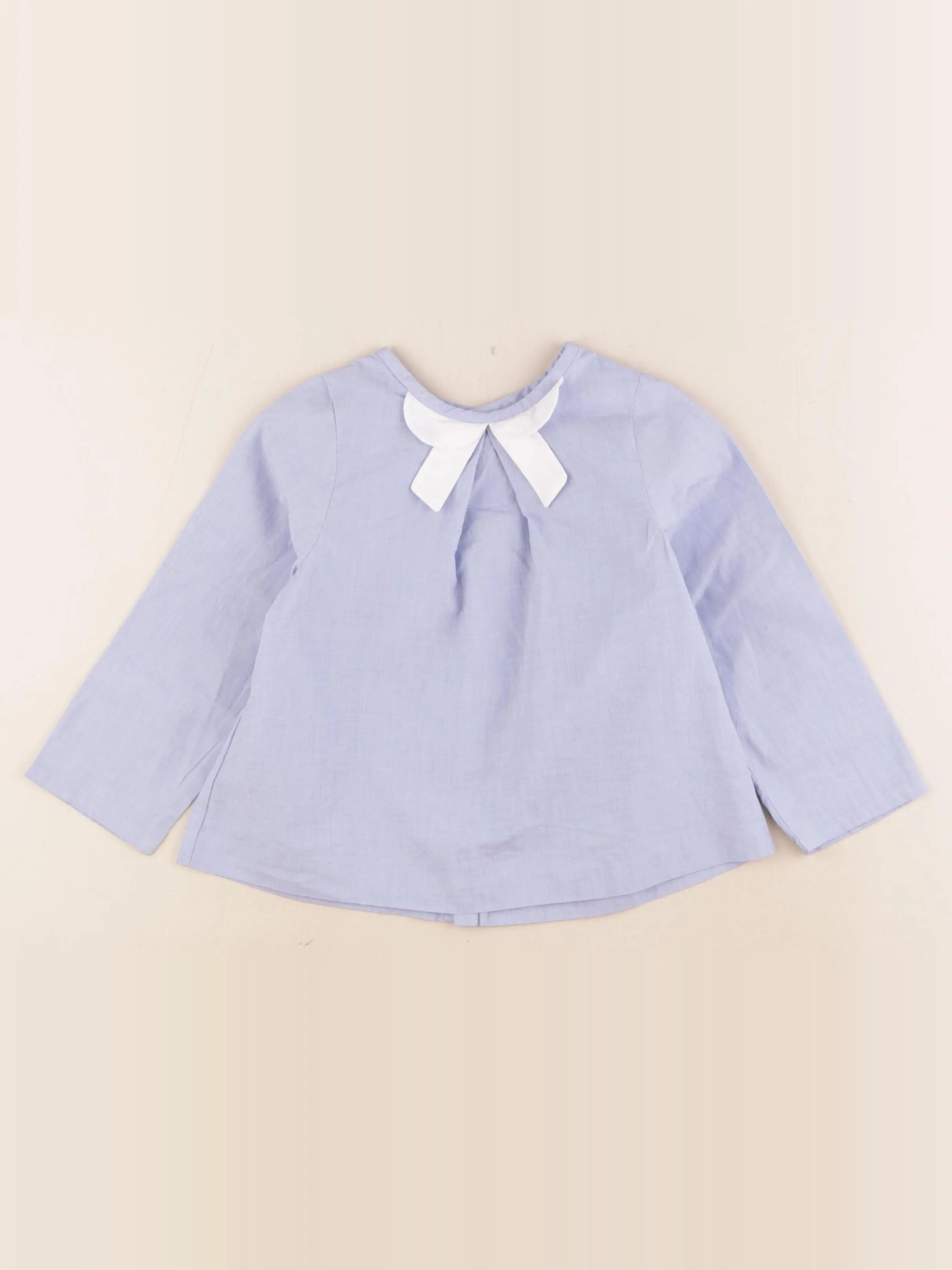 Jacadi - blouse bleu - 24 mois