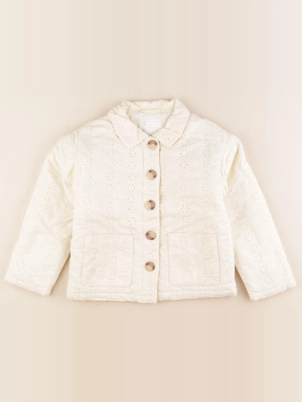 Vertbaudet - veste blanc - 7 ans