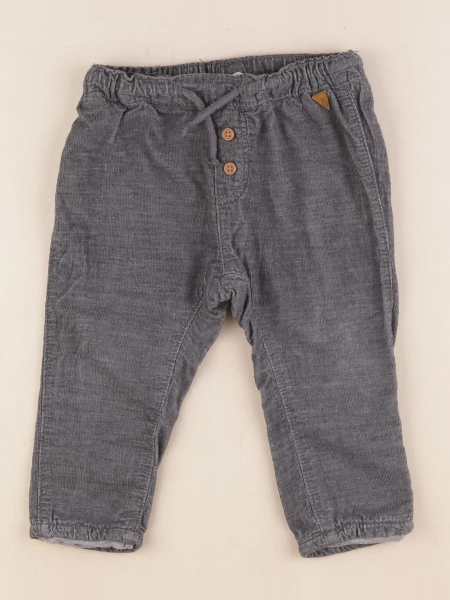 H&M - pantalon gris - 9/12 mois