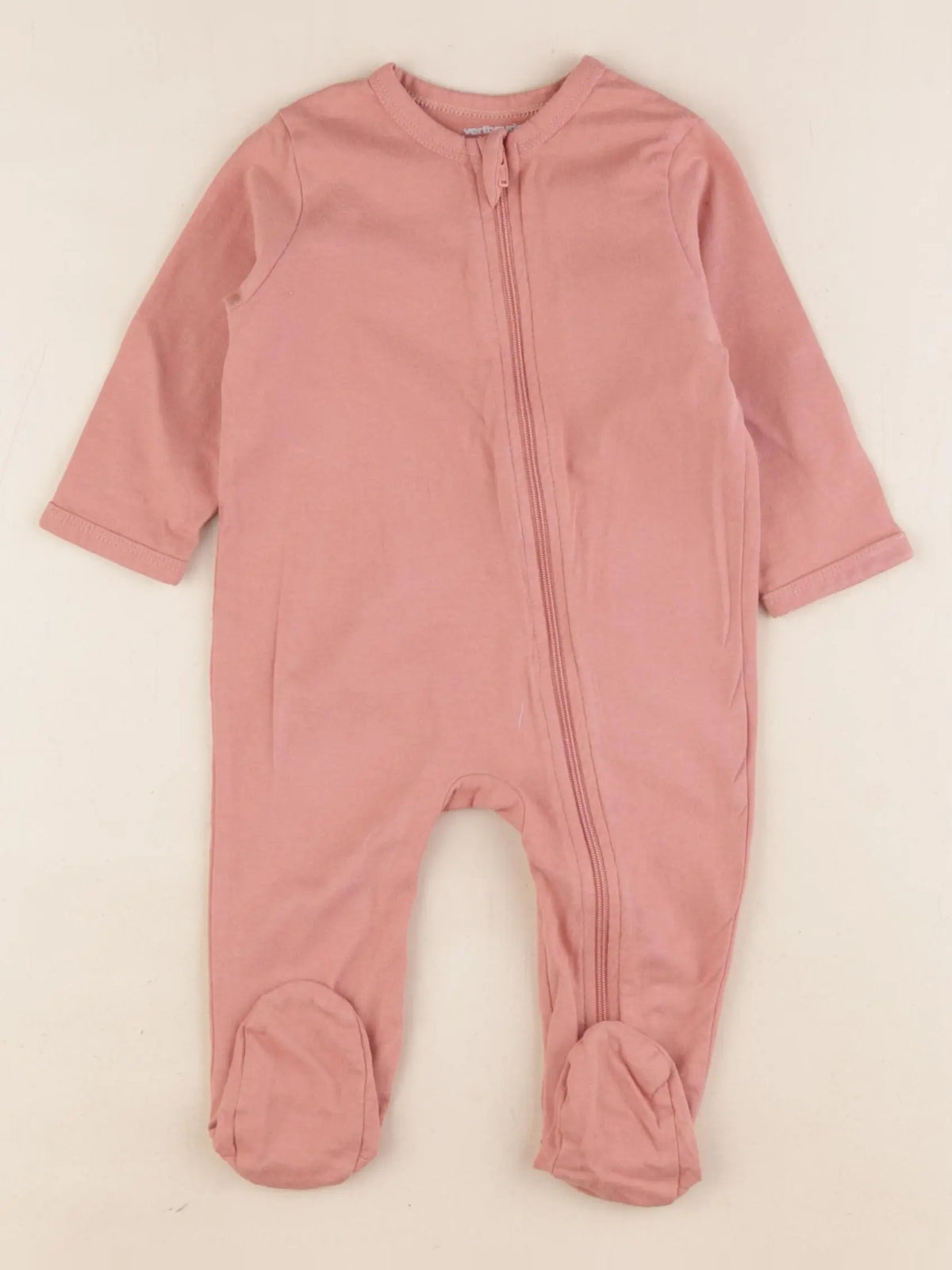 Vertbaudet - pyjama coton rose - 6 mois