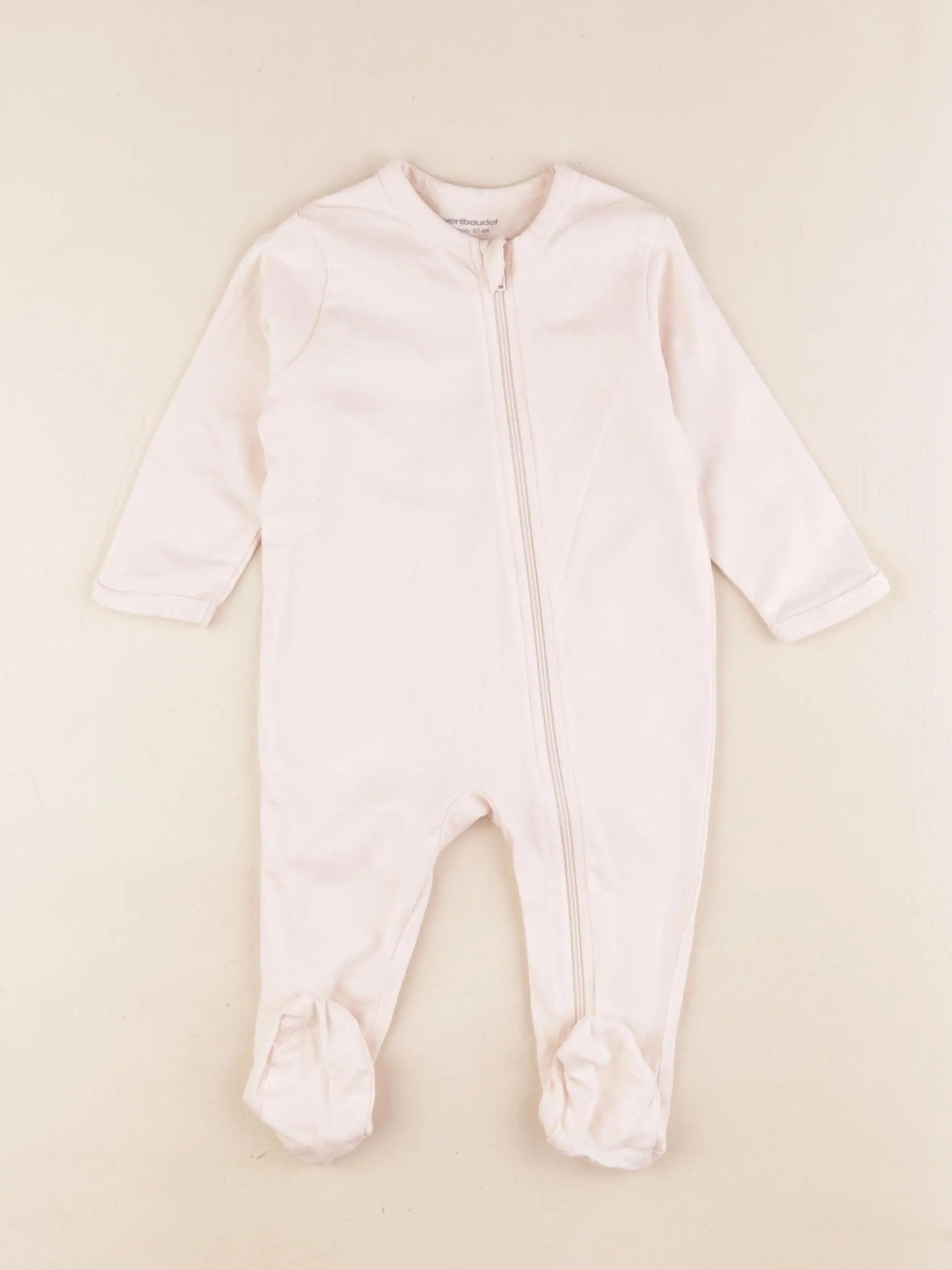 Vertbaudet - pyjama coton rose - 6 mois