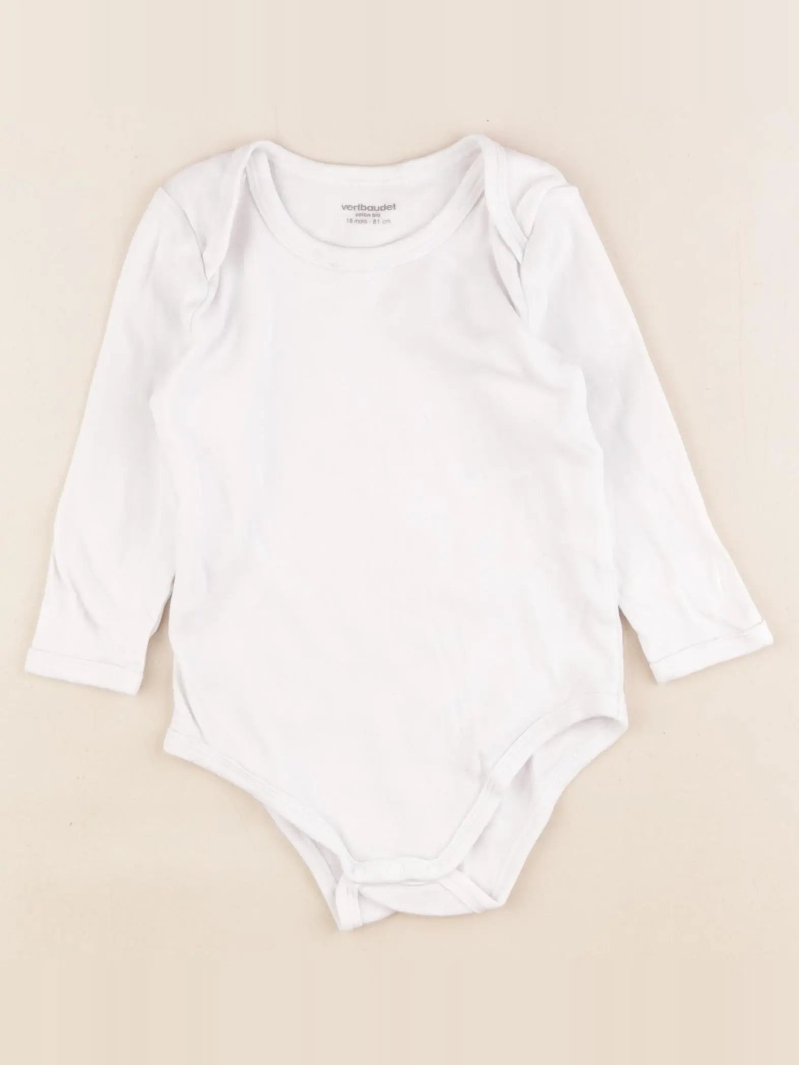 Vertbaudet - body blanc - 18 mois
