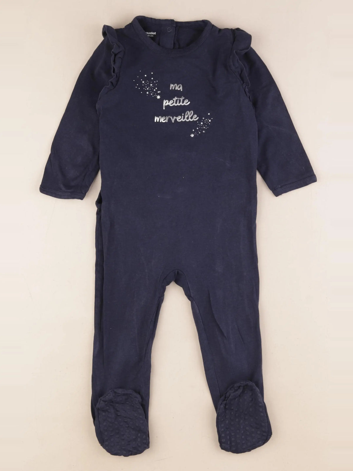 Vertbaudet - pyjama coton bleu - 18 mois
