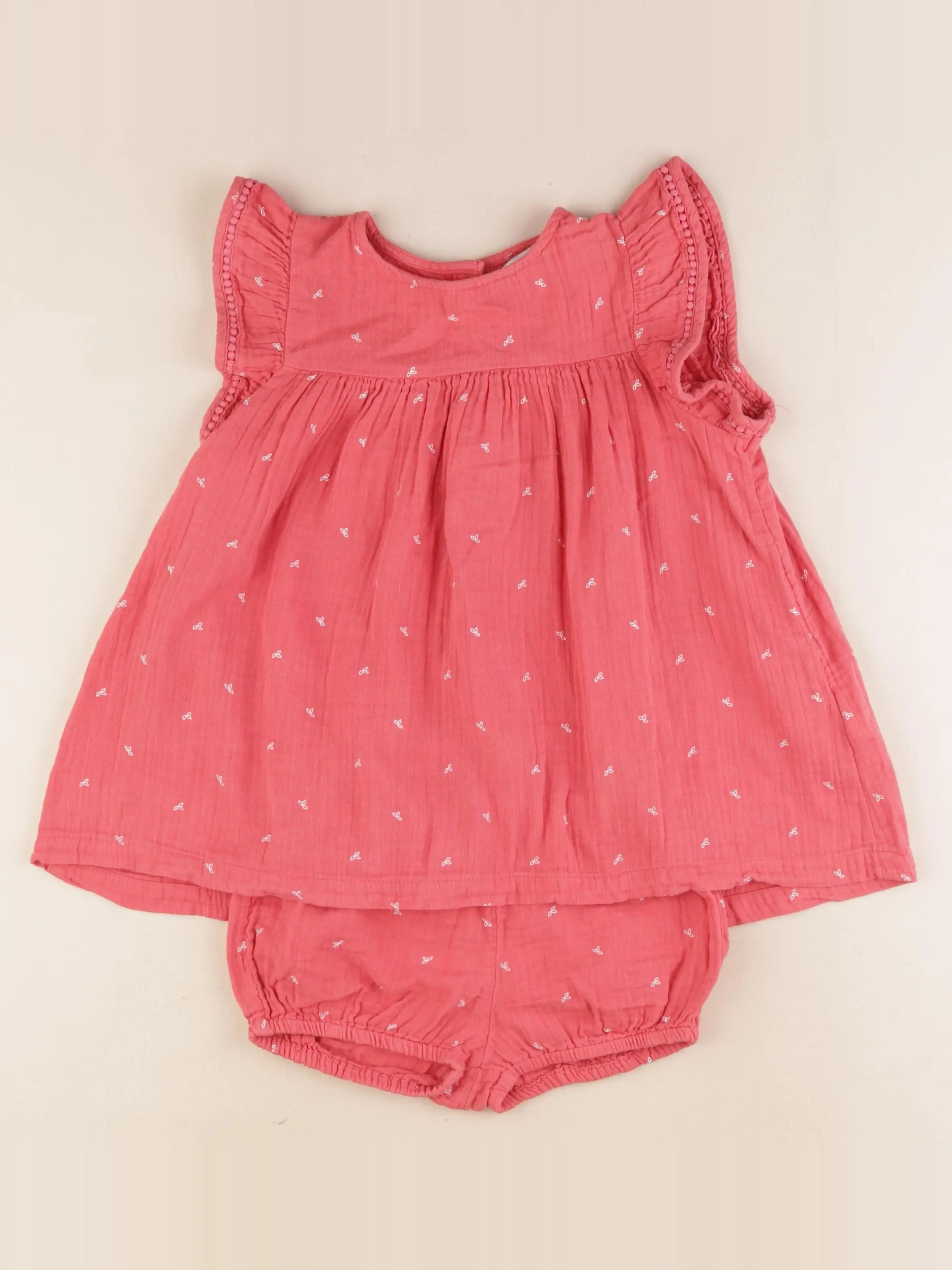 Vertbaudet - robe rouge - 3 ans