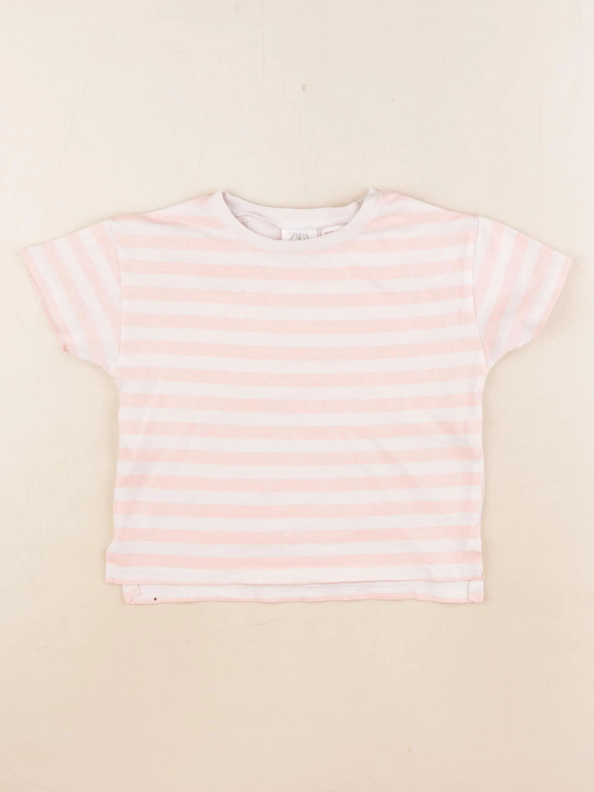 Zara - tee-shirt rose - 12/18 mois