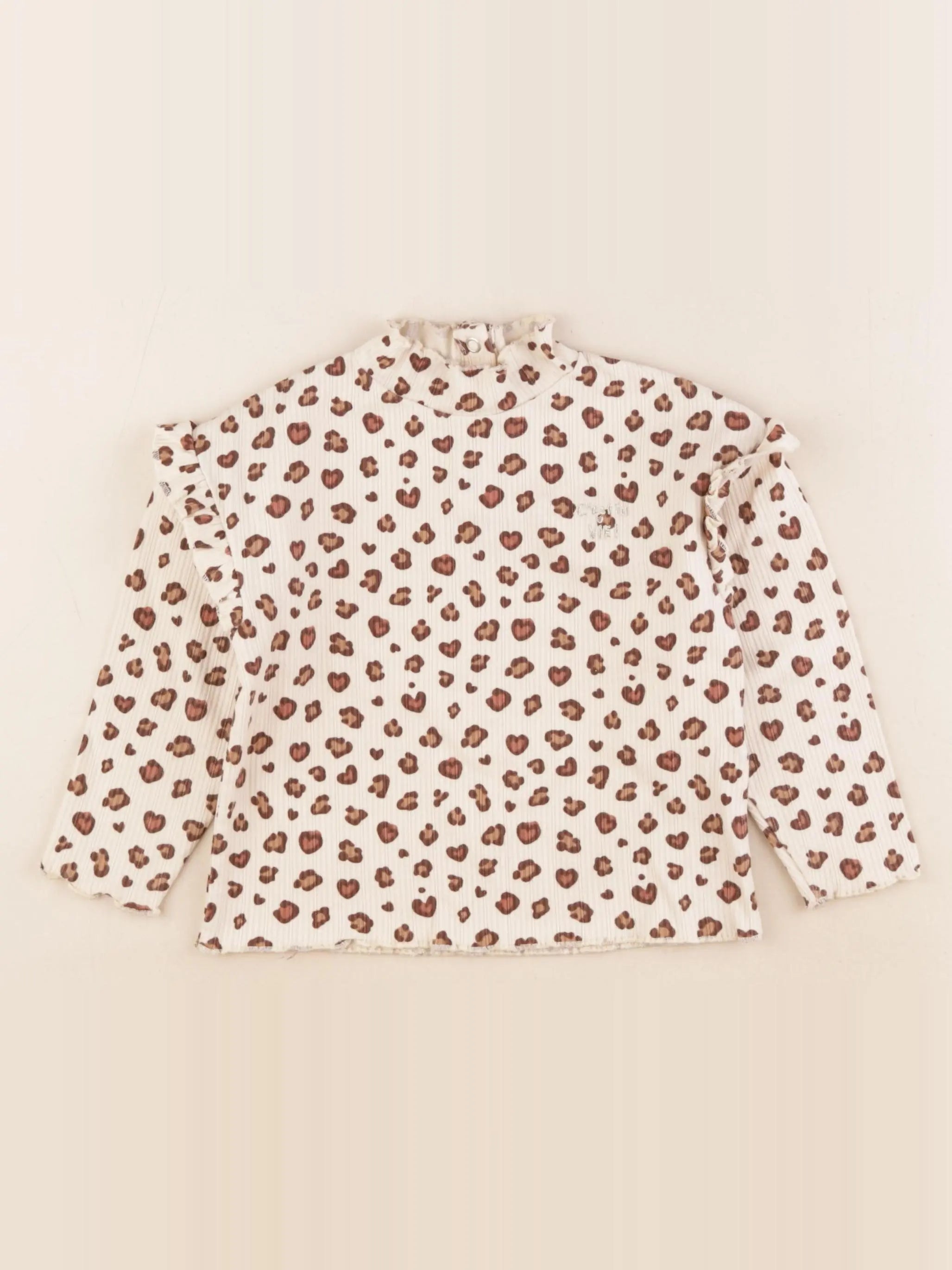 Vertbaudet - tee-shirt marron - 3 ans
