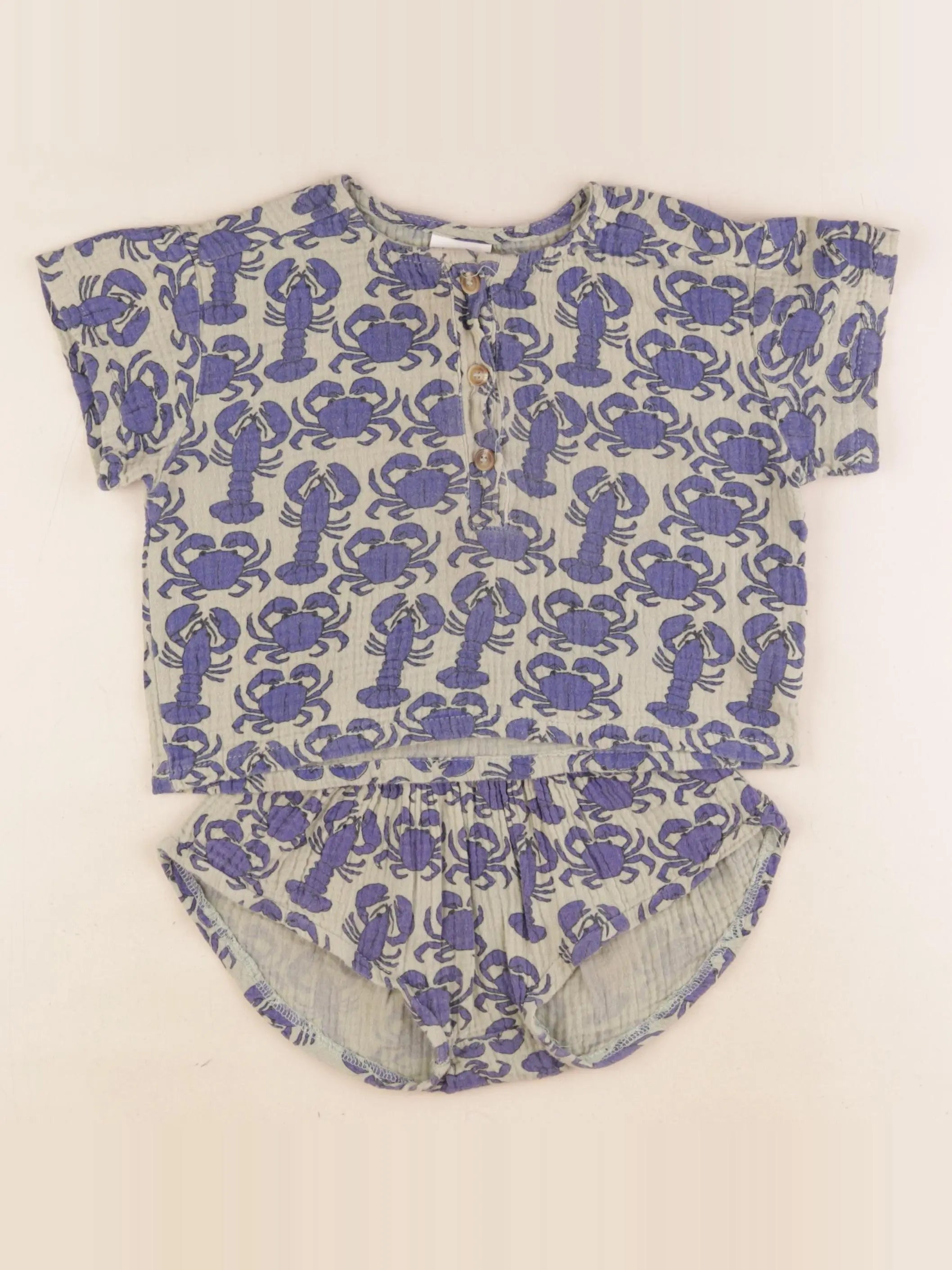 Gamin gamine - ensemble multicolore - 12/18 mois