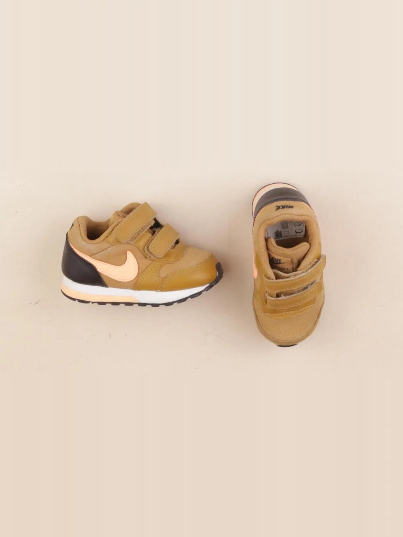Nike - tennis à scratch/ lacets marron - pointure 21