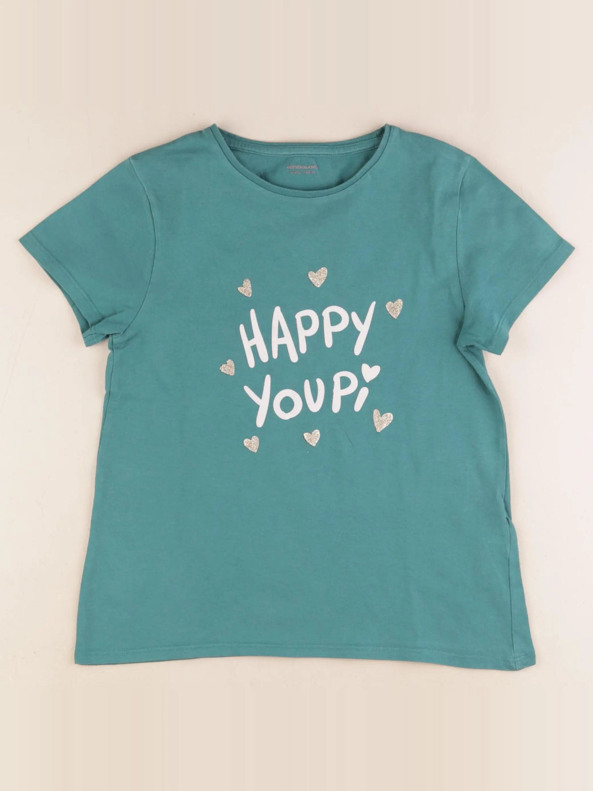 Vertbaudet - tee-shirt vert - 10 ans