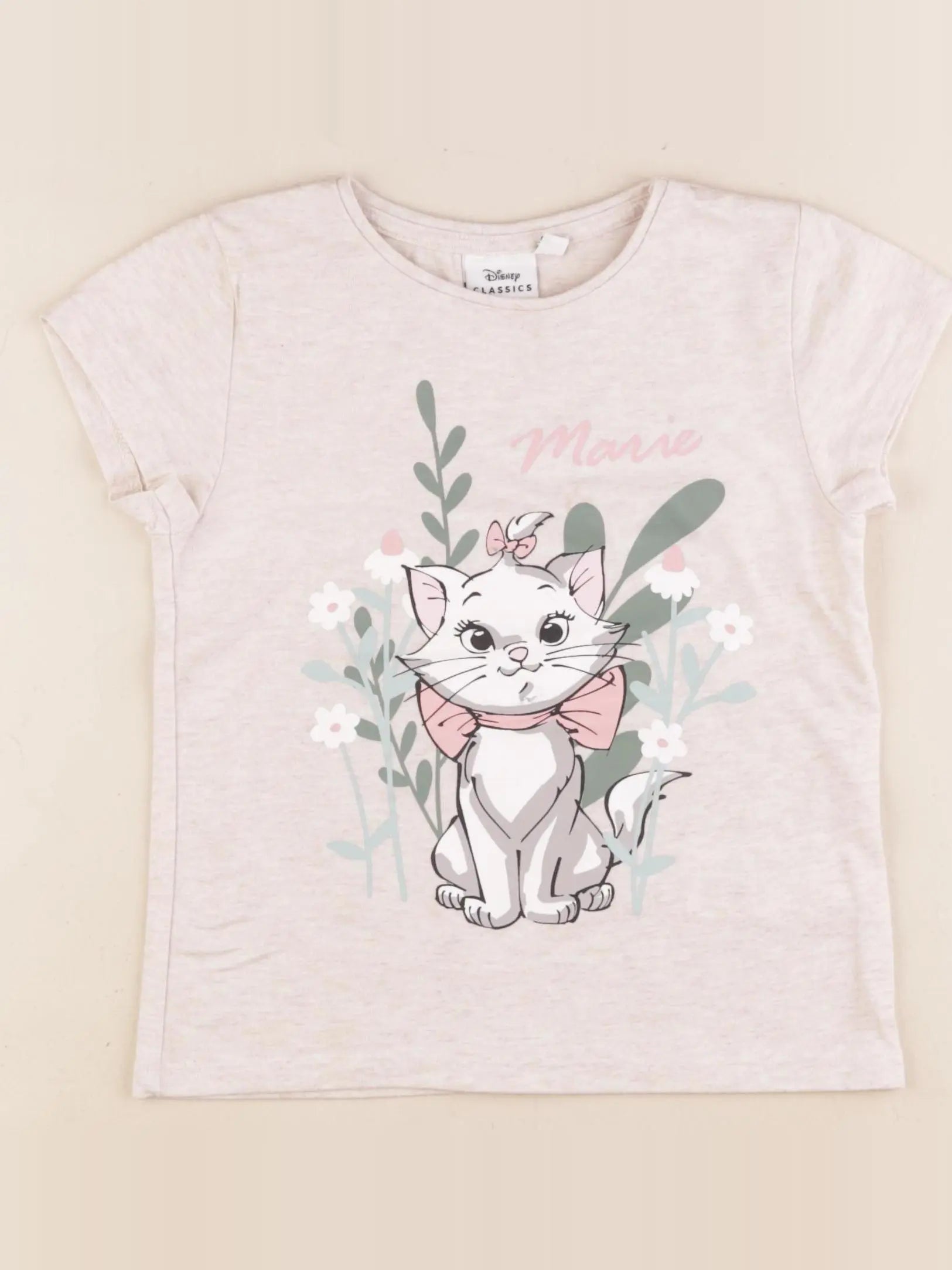 Vertbaudet - tee-shirt beige - 6 ans