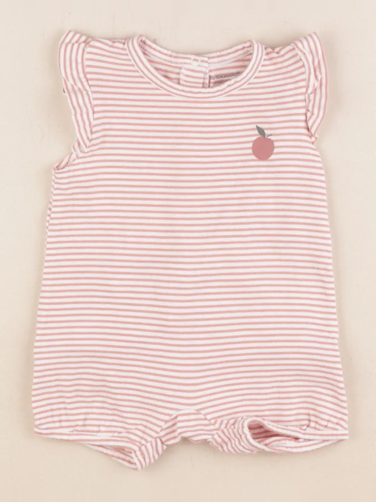 Vertbaudet - pyjama coton rose - 6 mois