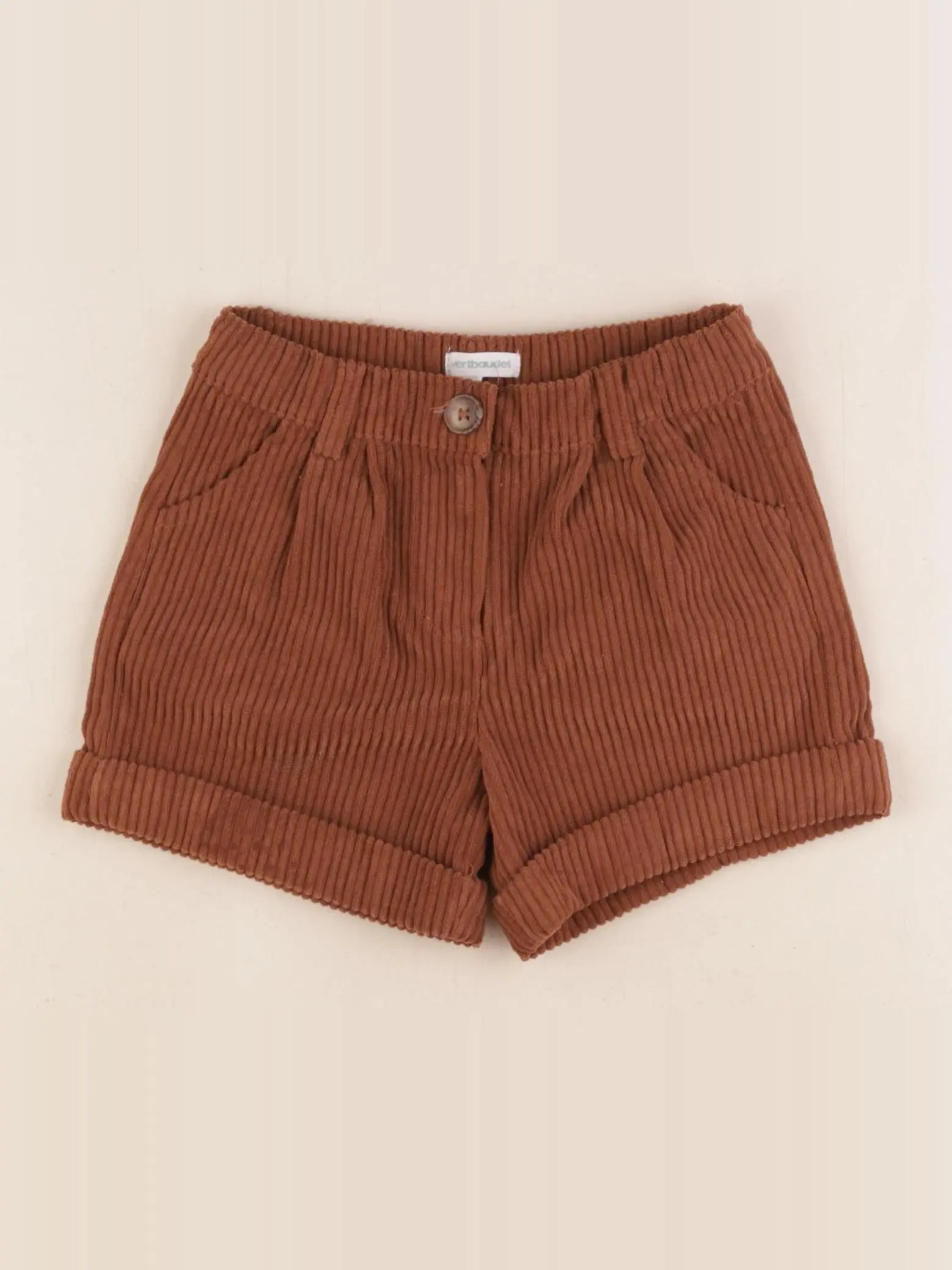 Vertbaudet - short marron - 3 ans