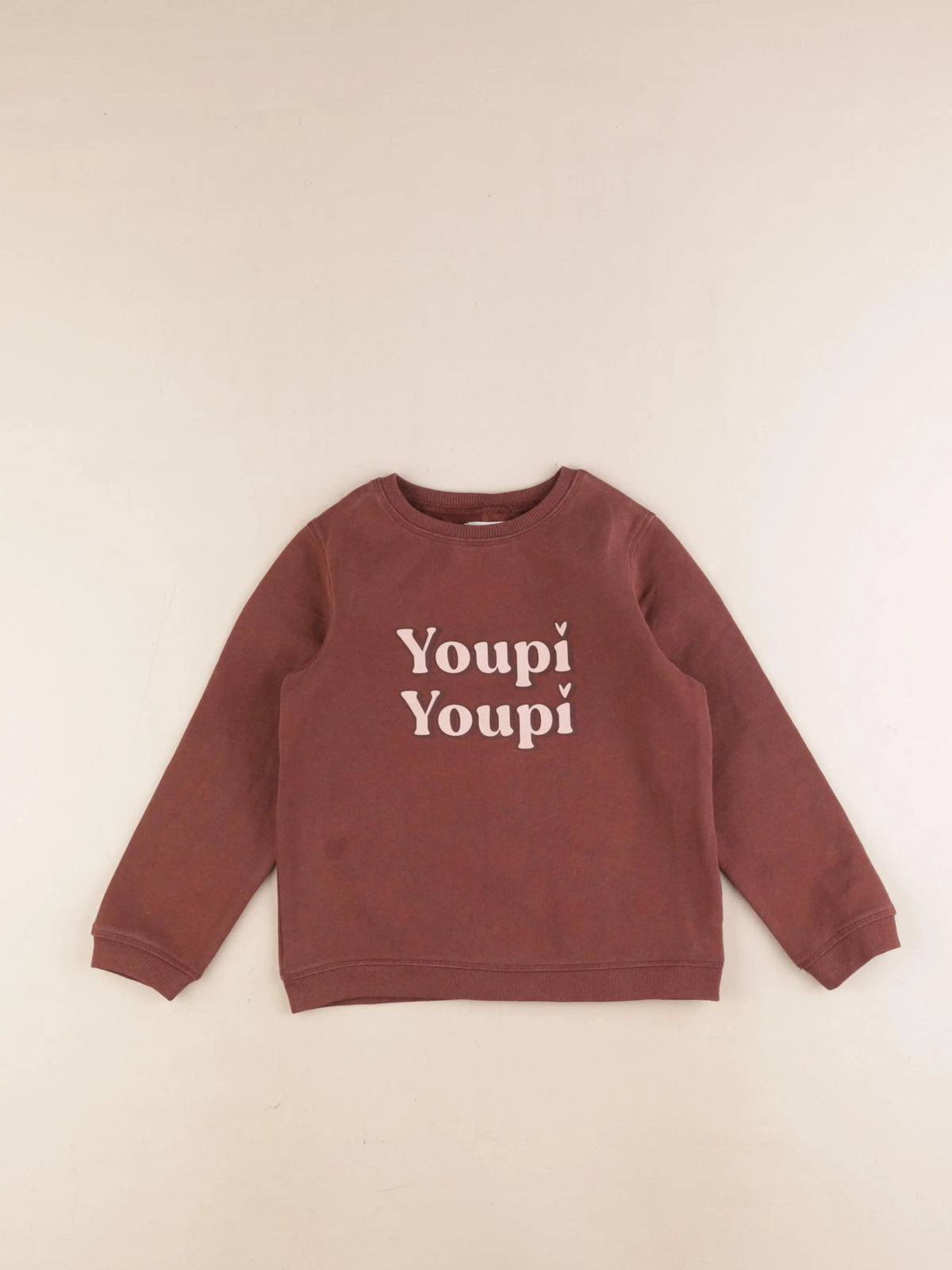 Vertbaudet - sweat marron - 5 ans