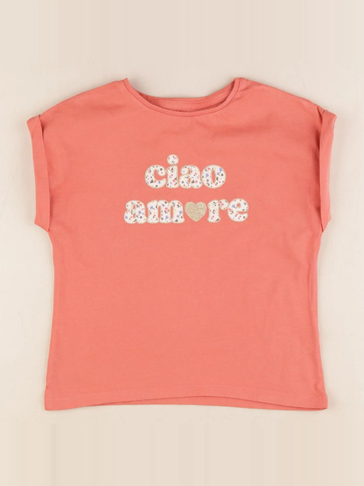 Vertbaudet - tee-shirt rose - 6 ans