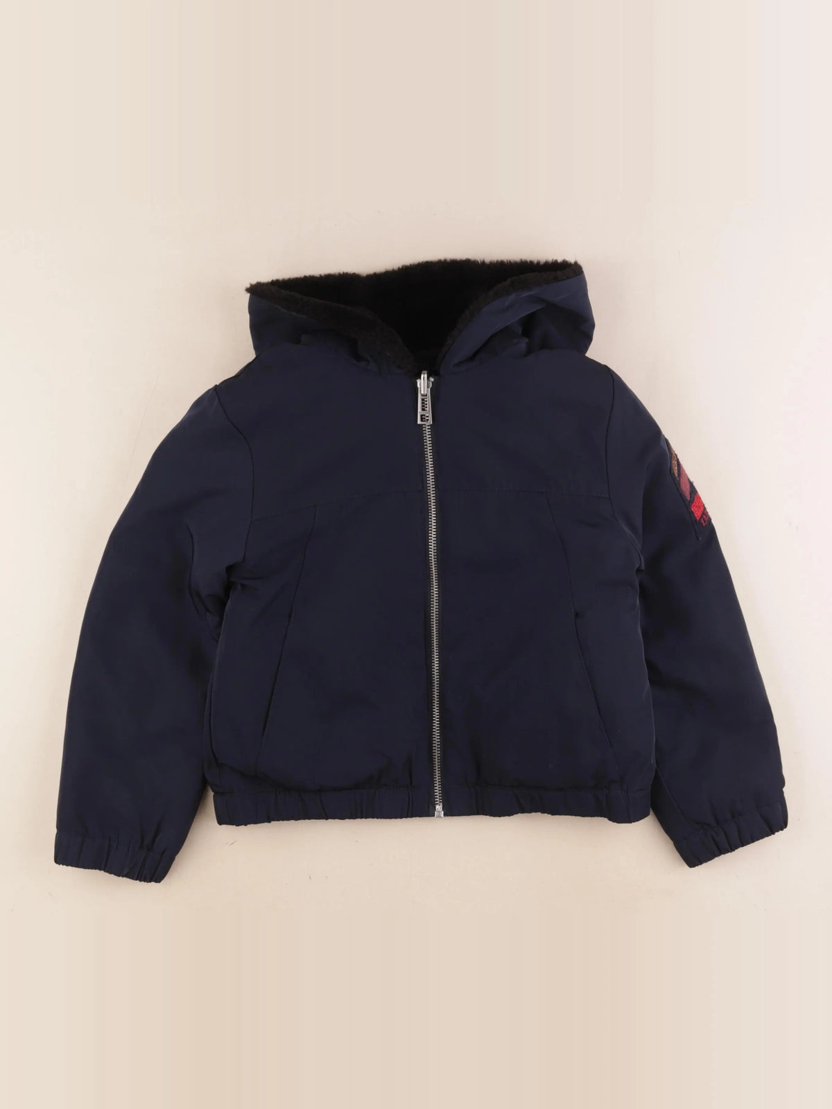 Zadig & Voltaire - manteau réversible bleu - 8 ans