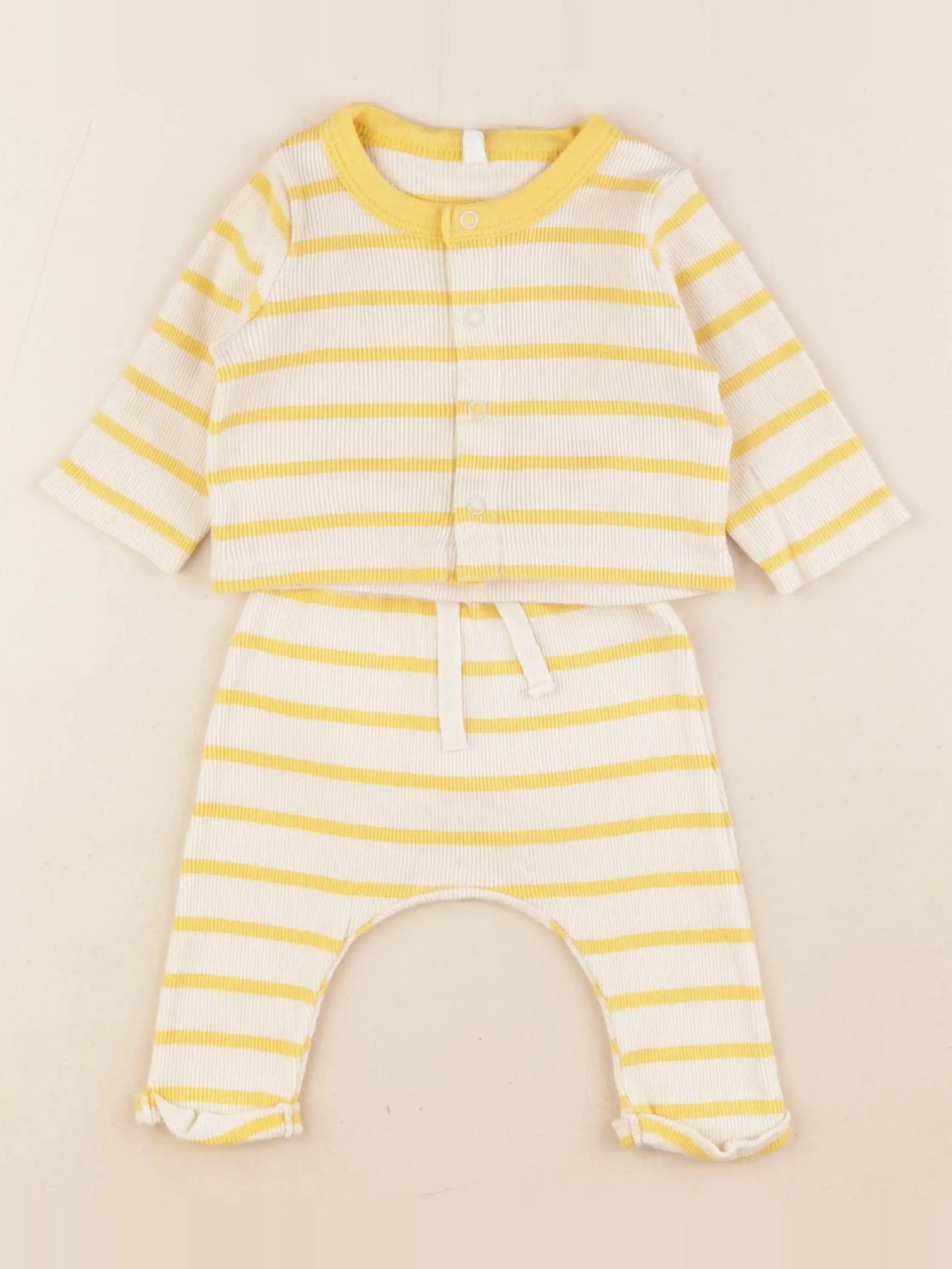 Vertbaudet - ensemble jaune - 1 mois