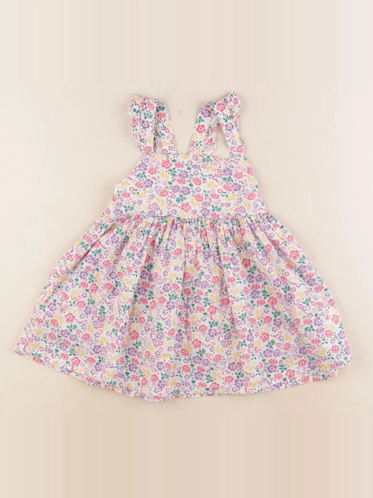 Vertbaudet - robe multicolore - 2 ans