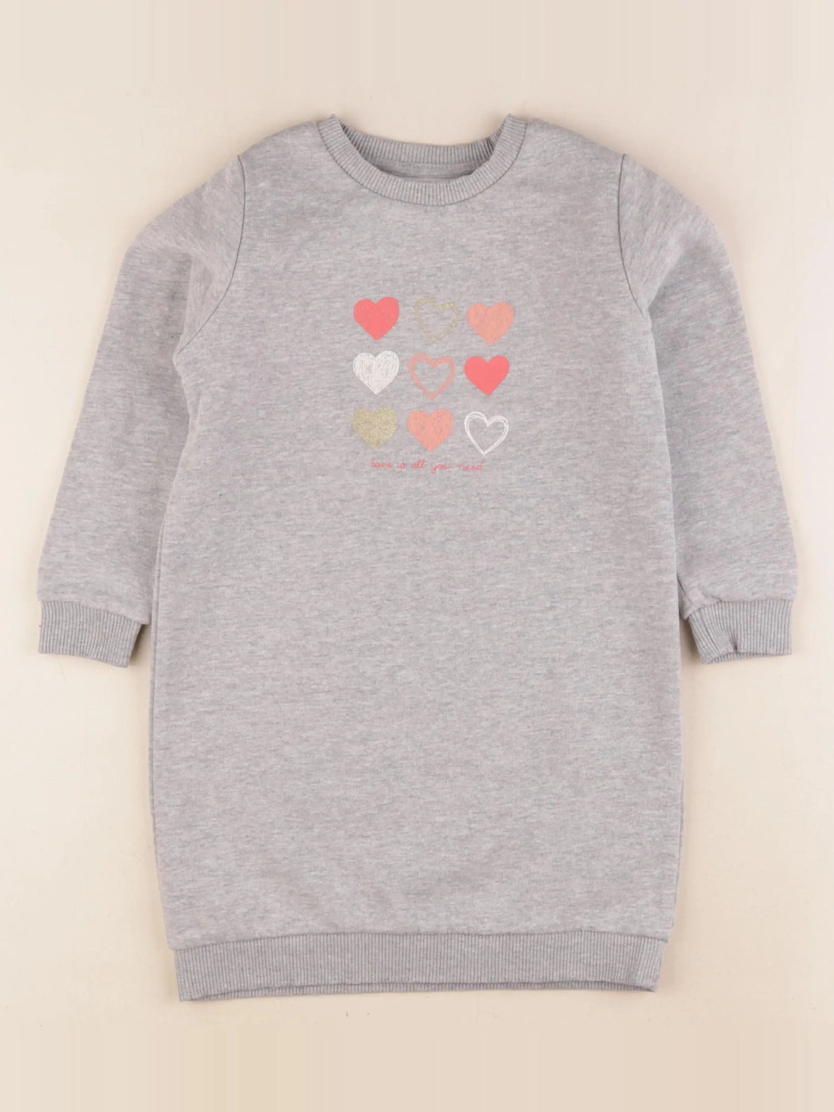 Vertbaudet - robe gris - 5 ans
