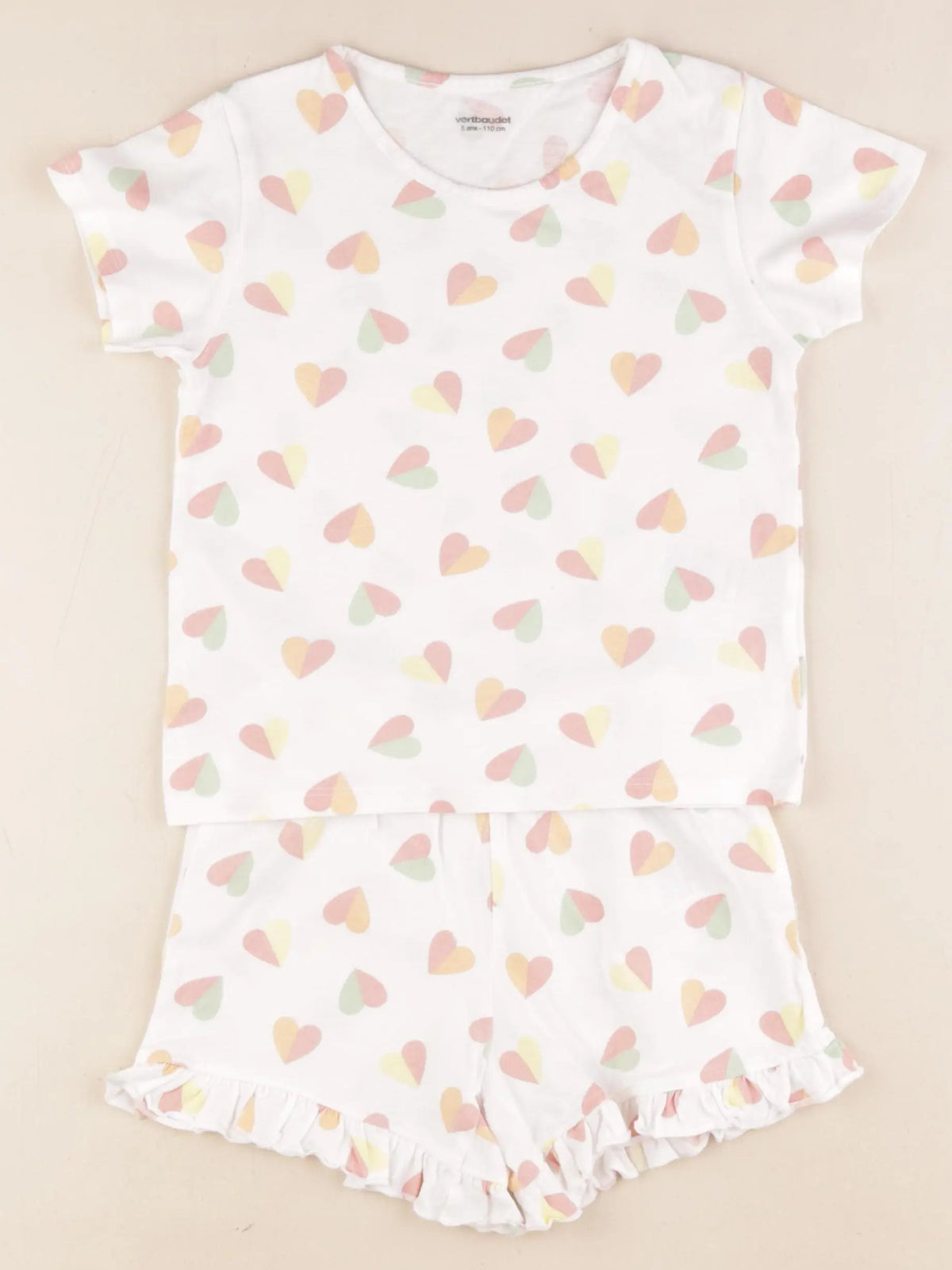 Vertbaudet - pyjama coton multicolore - 5 ans