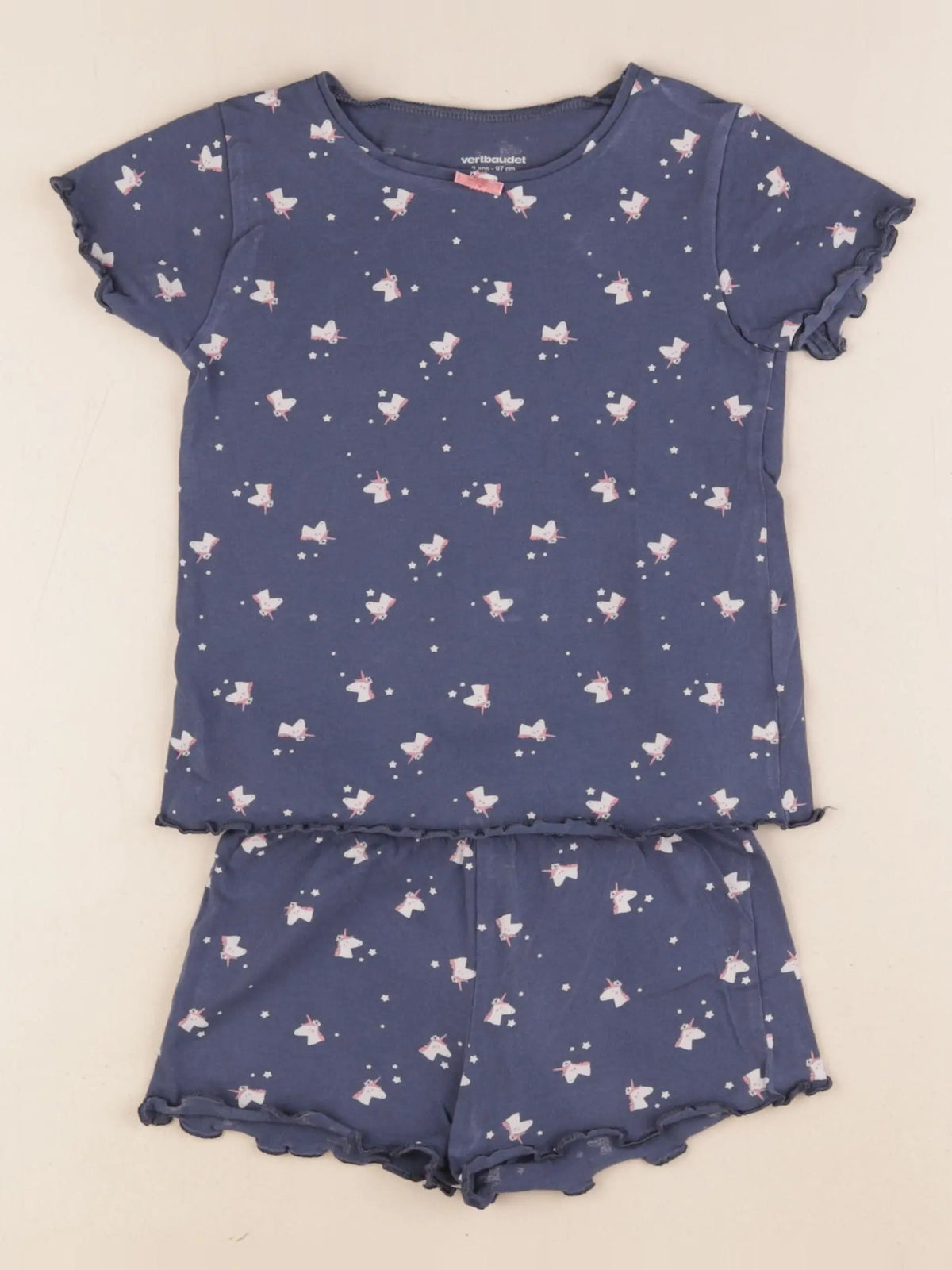 Vertbaudet - pyjama coton bleu - 3 ans