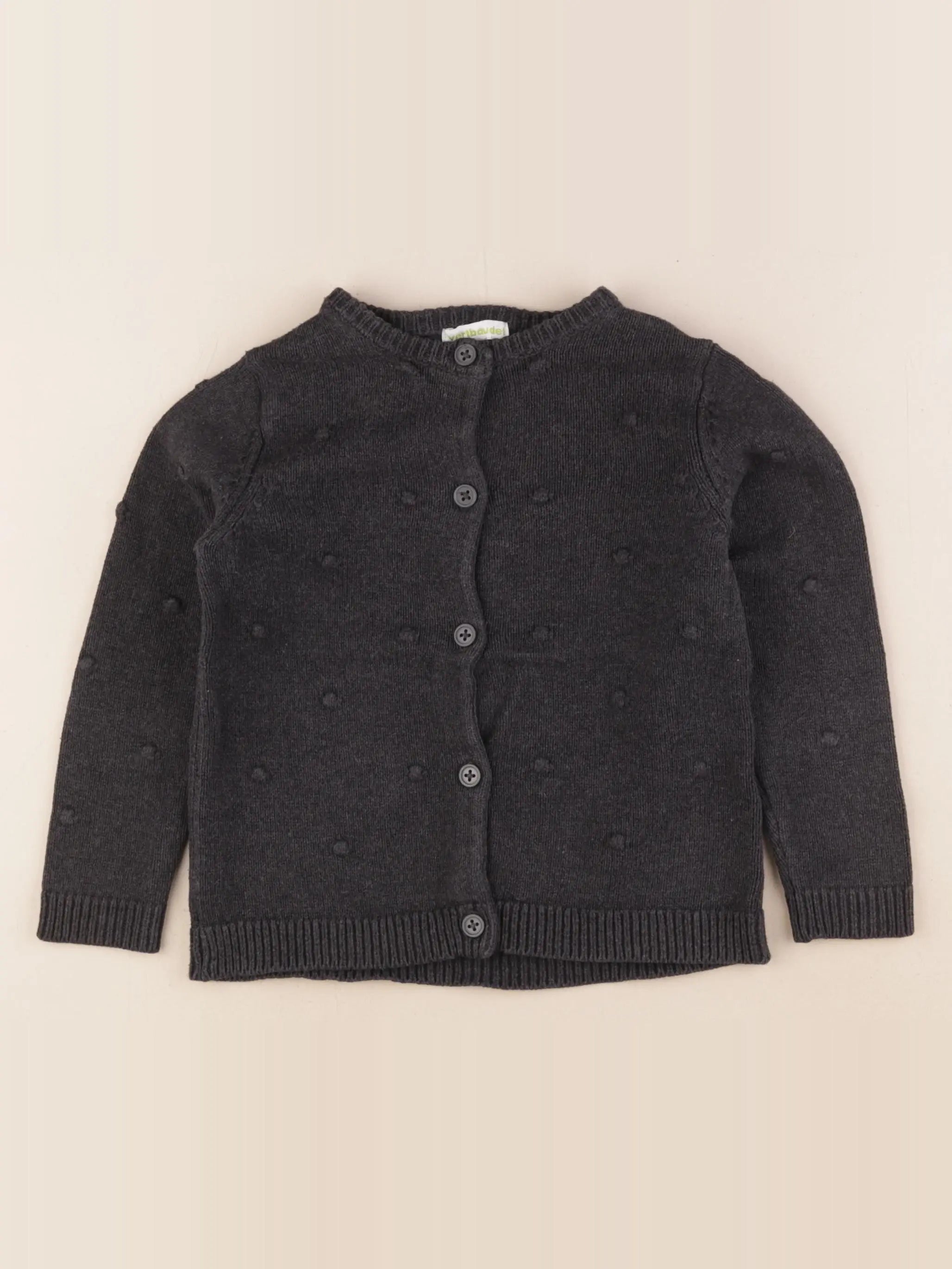 Vertbaudet - gilet gris - 5 ans