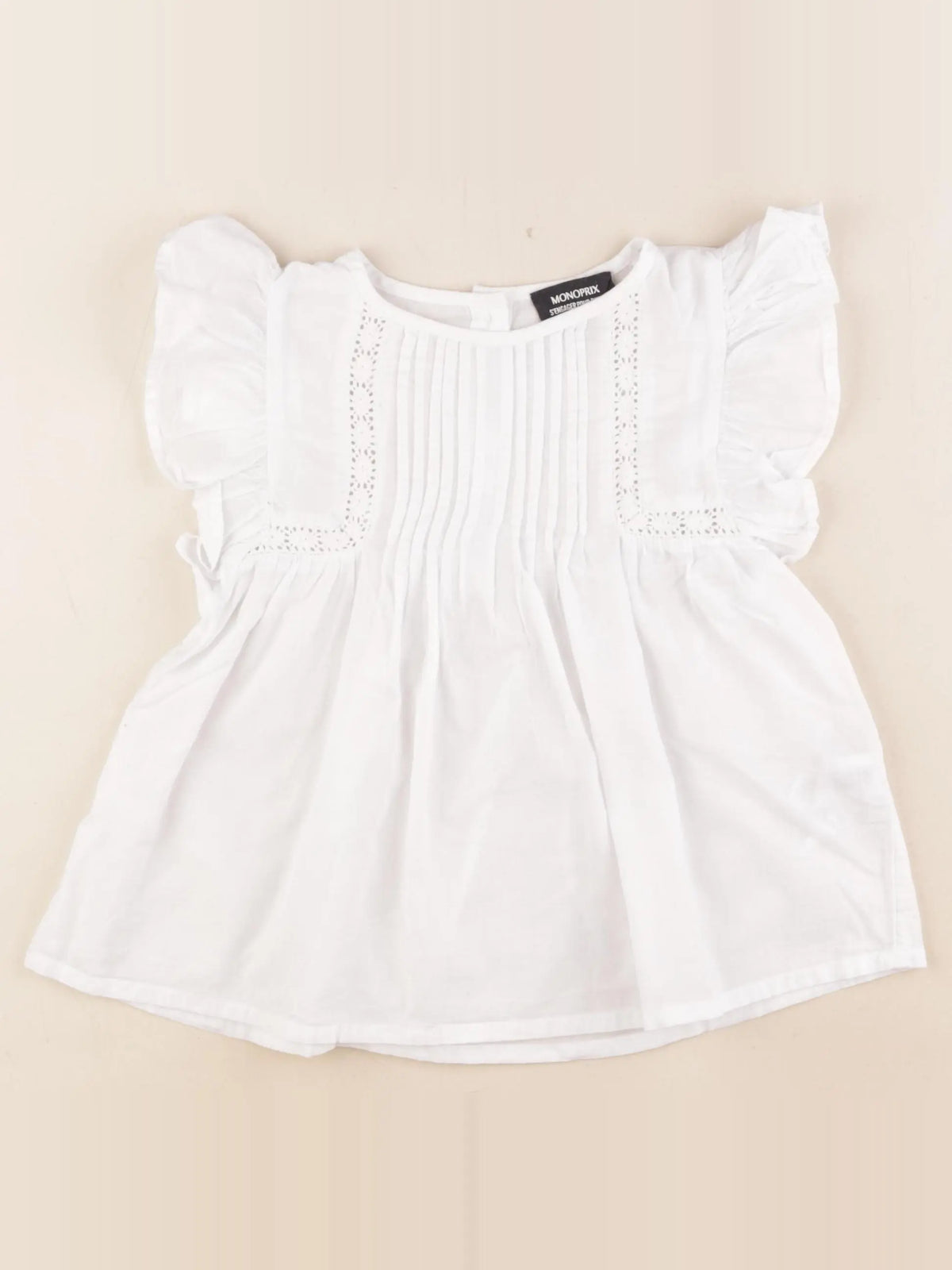 Monoprix - tee-shirt blanc - 6 ans