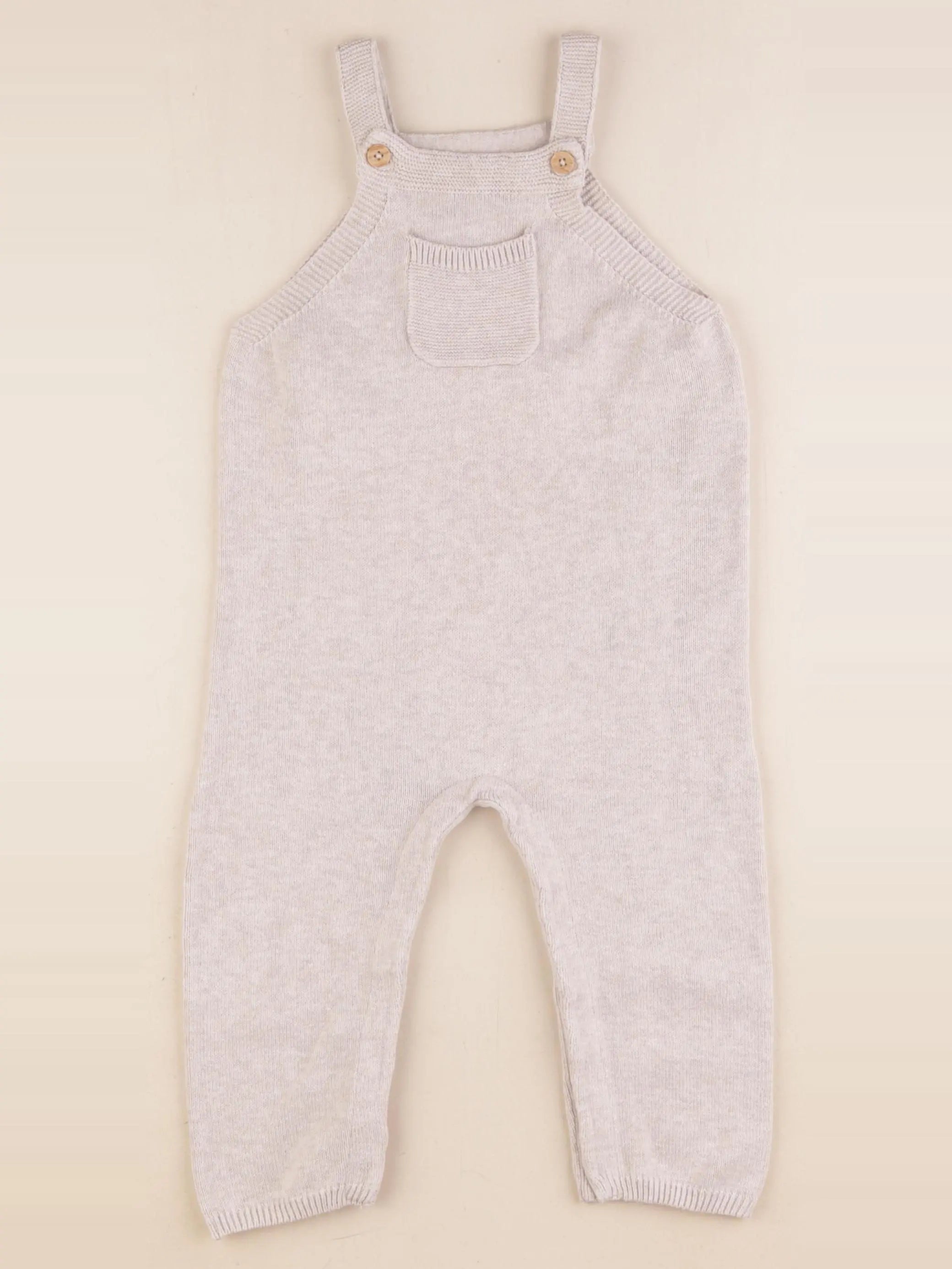 Vertbaudet - salopette beige - 18 mois