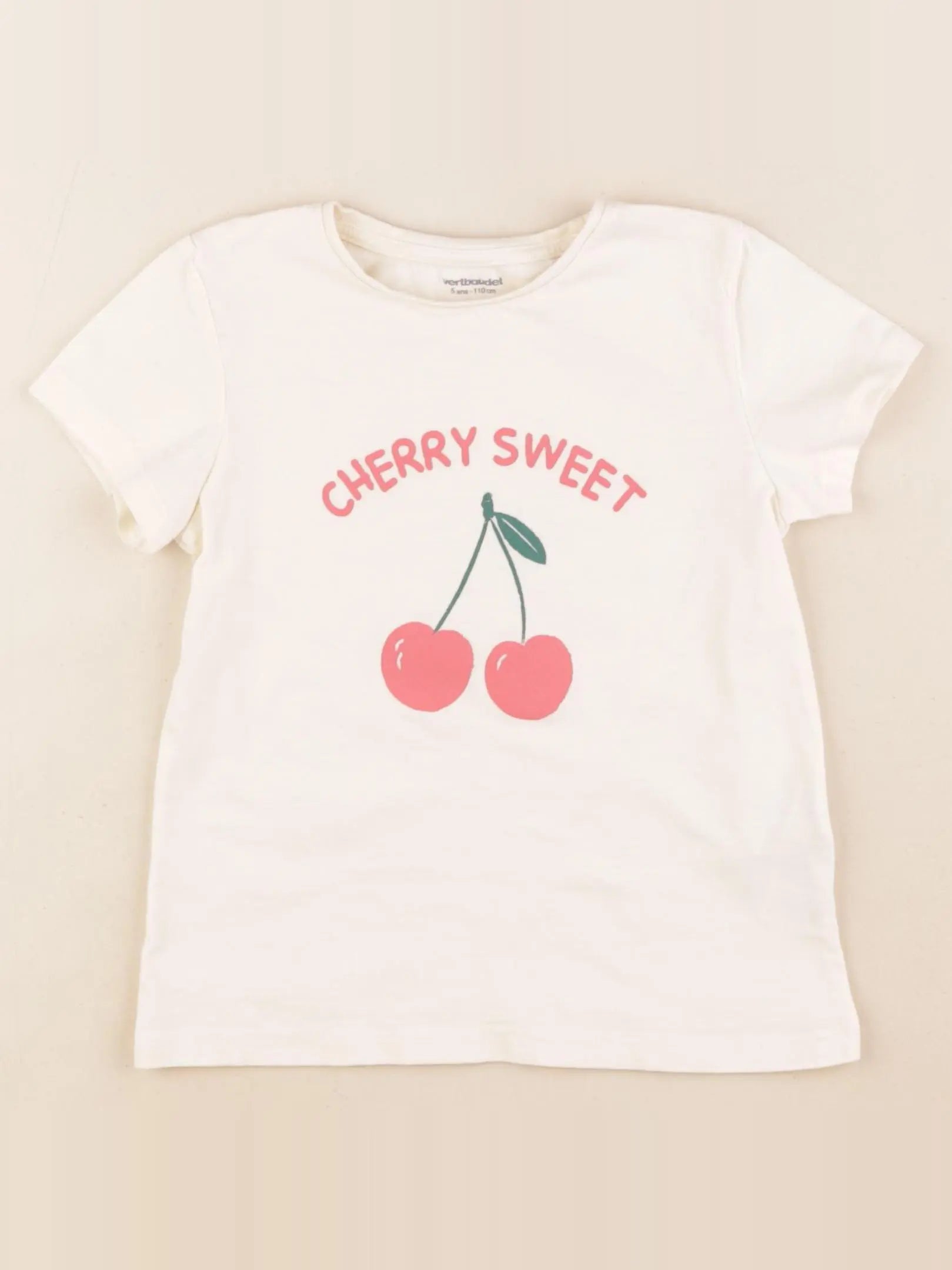 Vertbaudet - tee-shirt jaune - 5 ans