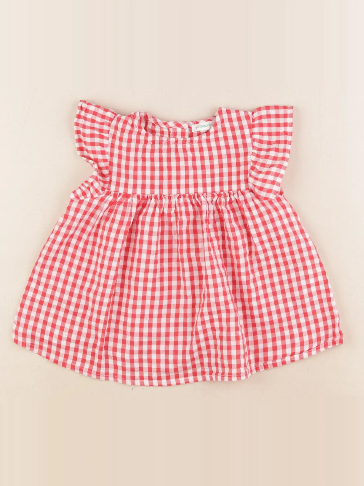 Vertbaudet - blouse rouge - 5 ans
