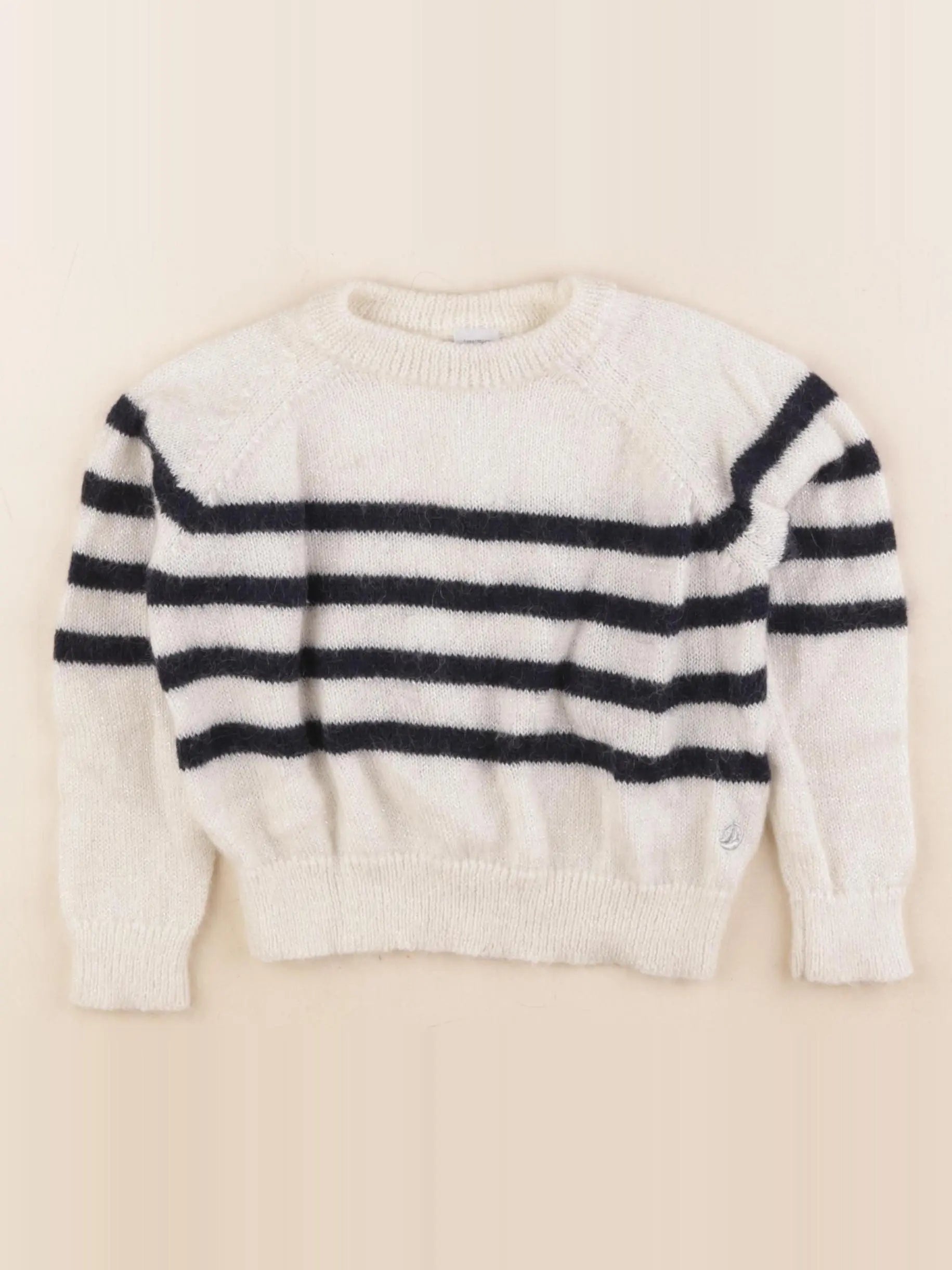 Petit Bateau - pull bleu, blanc - 4 ans