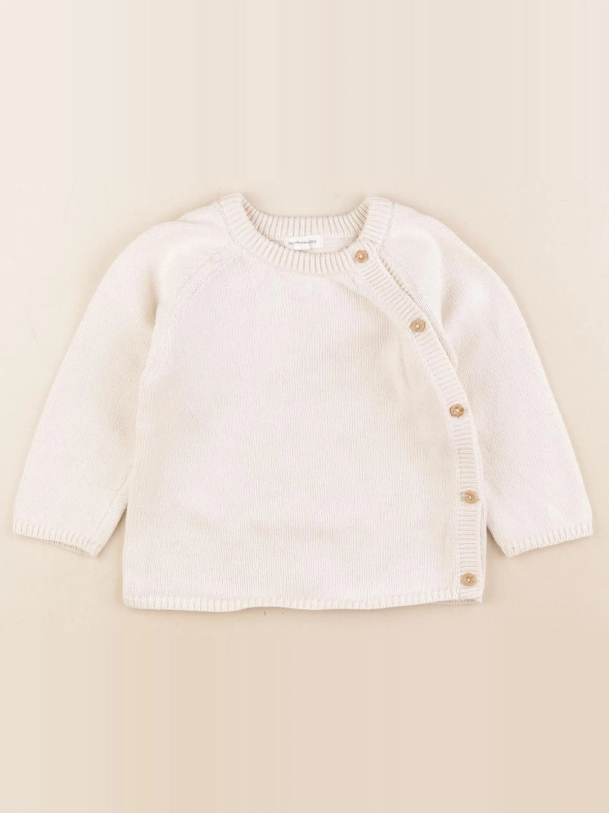 Vertbaudet - gilet beige - 18 mois