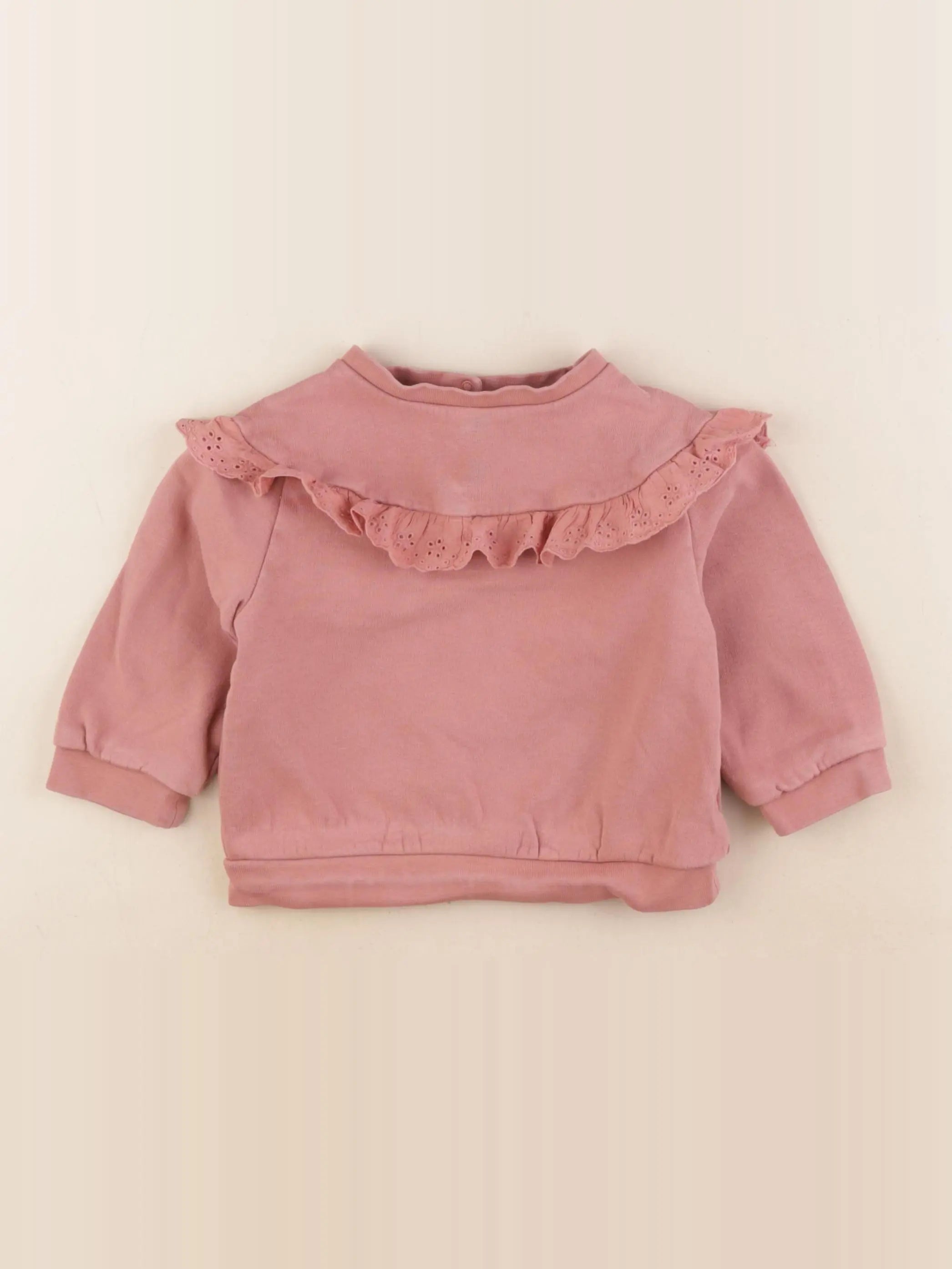 Vertbaudet - sweat rose - 2 ans