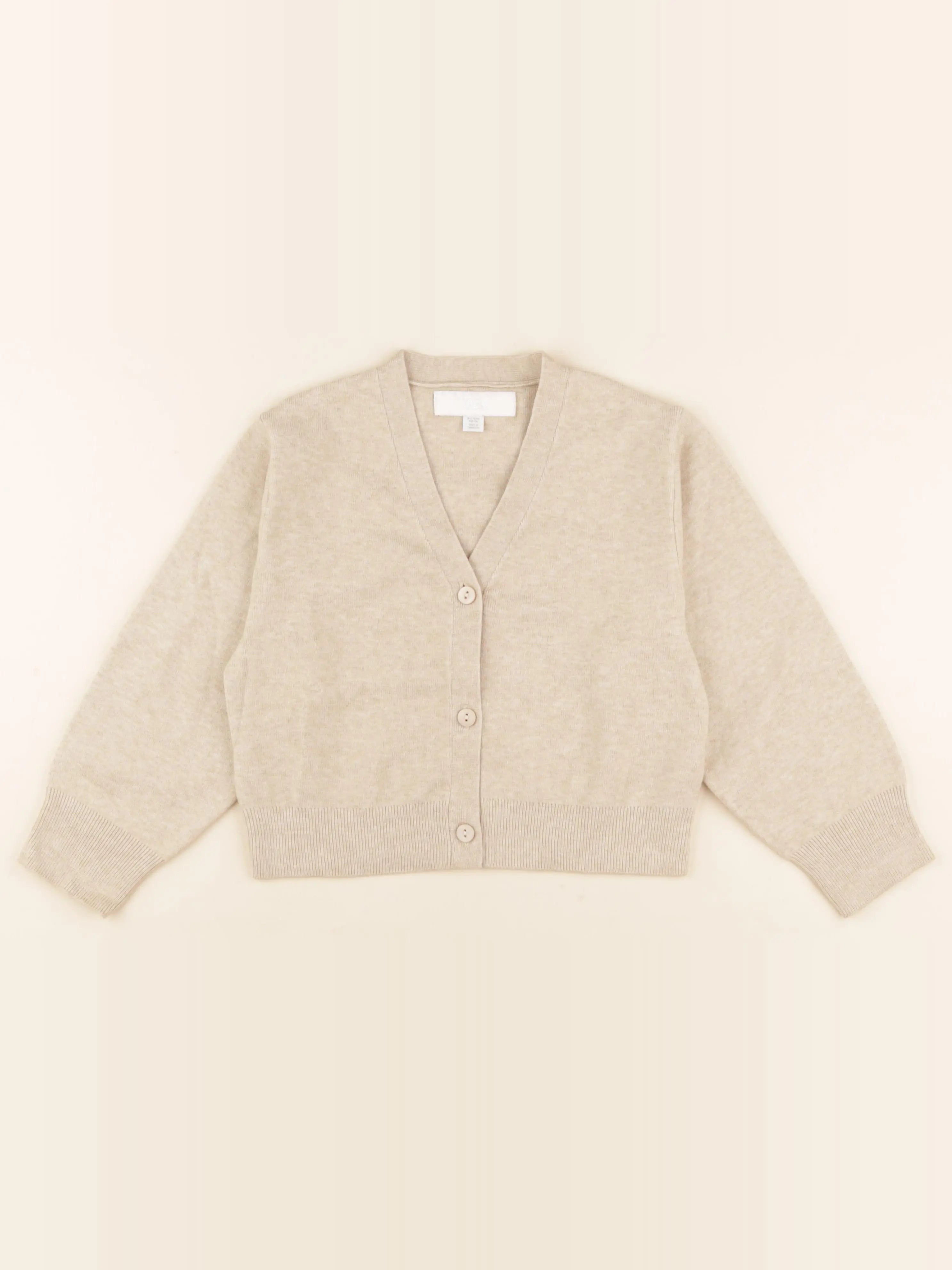 Zara - gilet beige - 6/7 ans