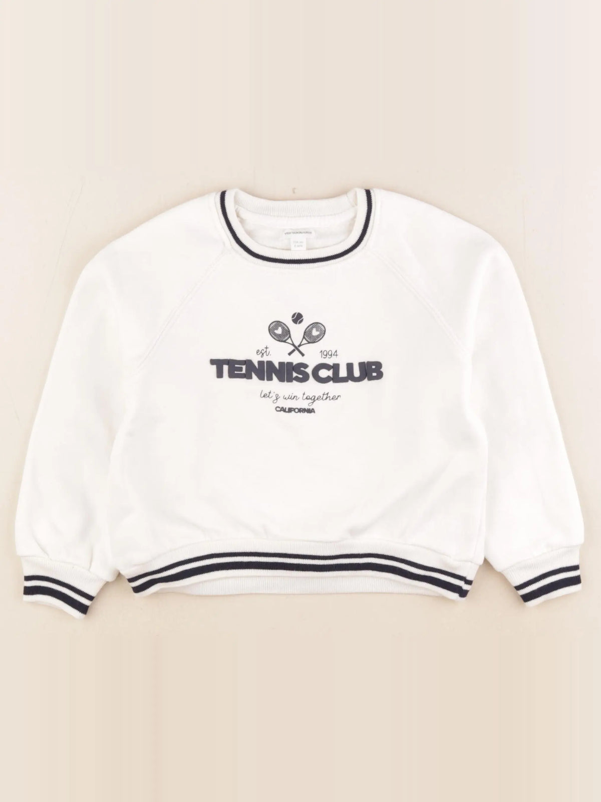 Vertbaudet - sweat blanc - 4 ans