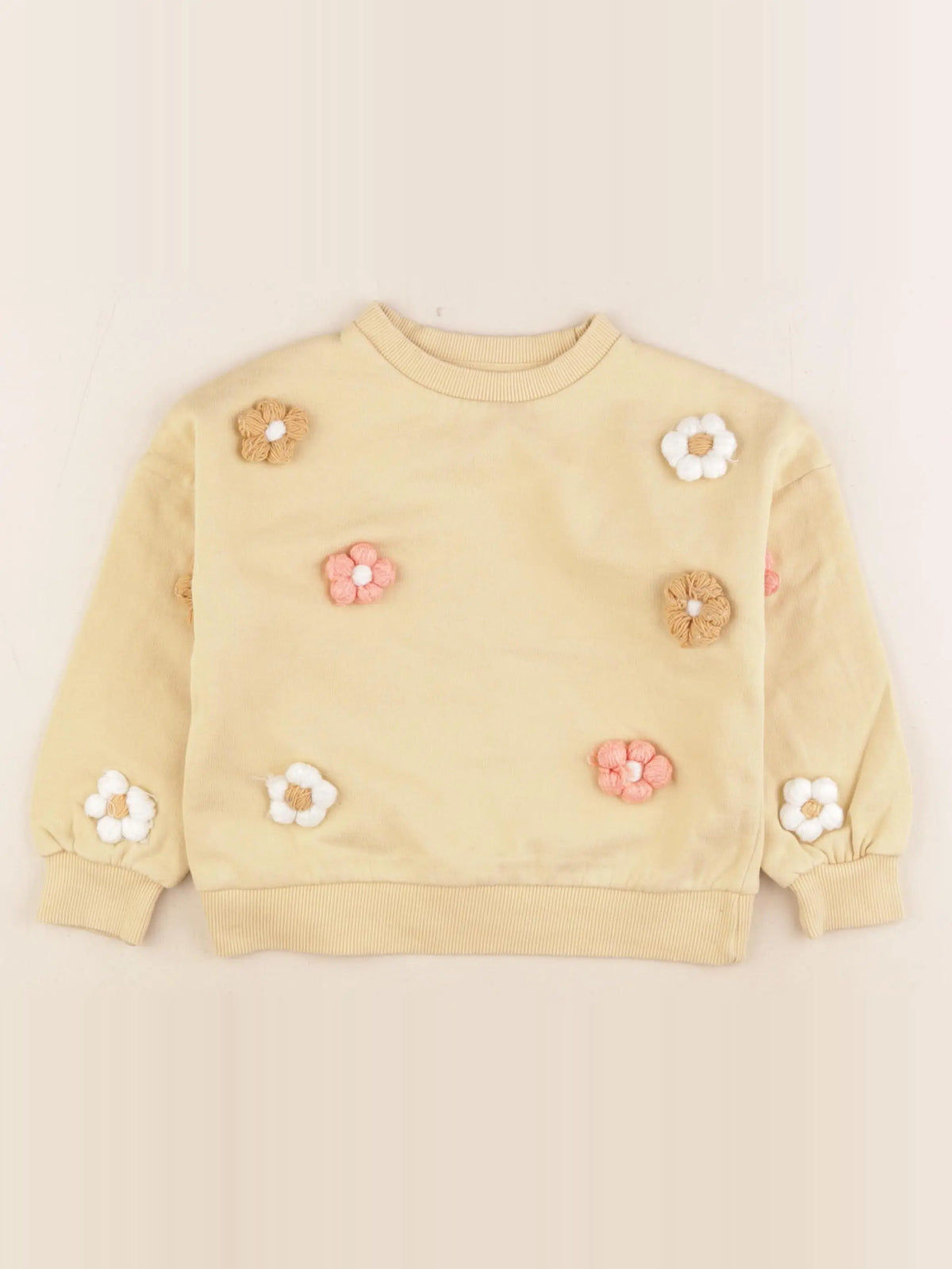 Vertbaudet - sweat jaune - 4 ans